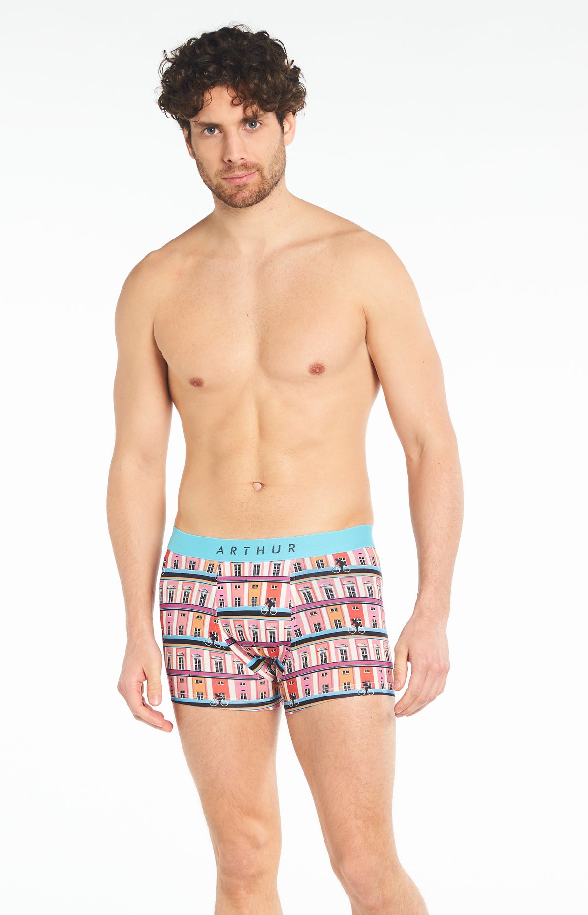 arthur-bob-house-boxer-homme-multicolore-coton-bio image 2