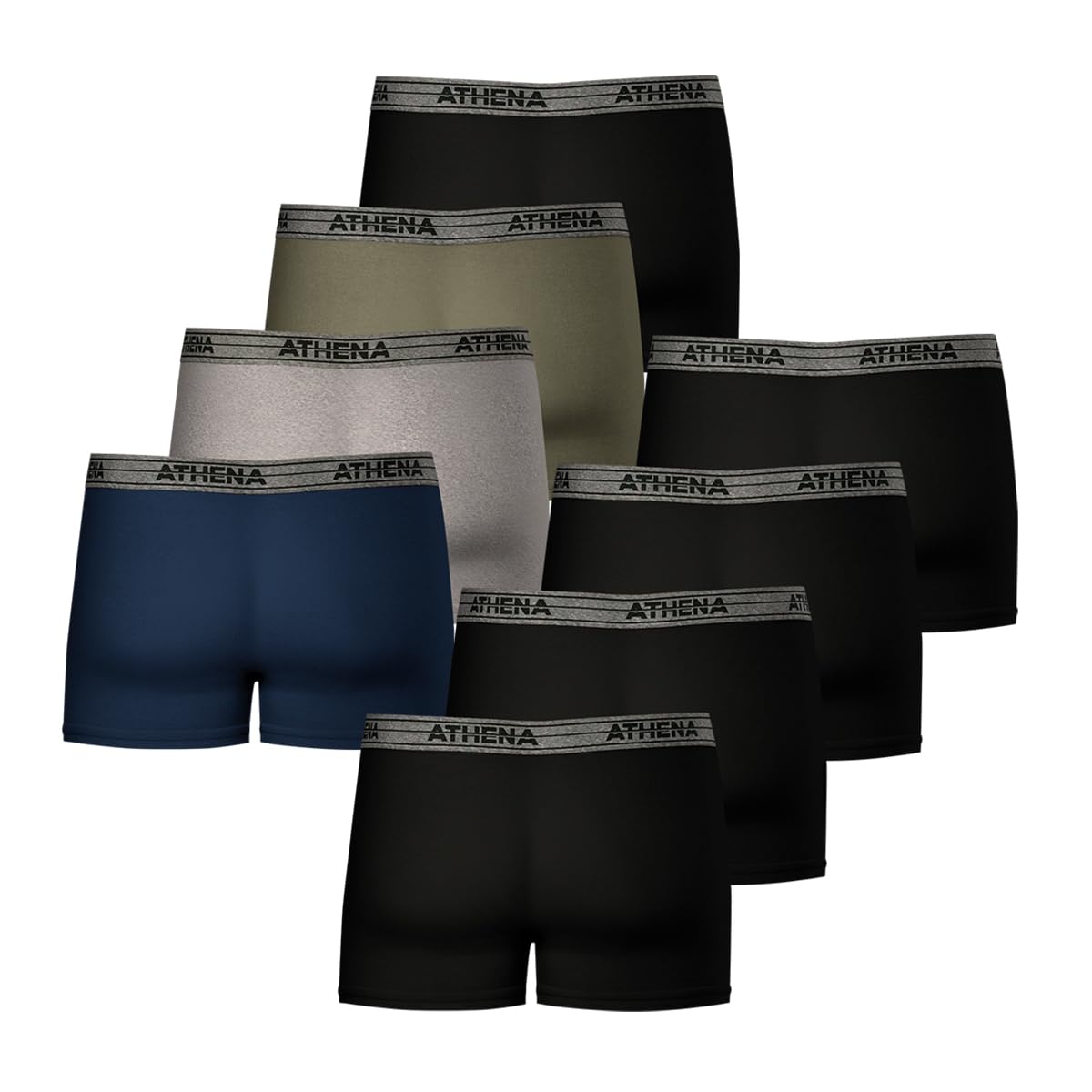 athena-ecopack-boxer-homme-lot-de-8-coton-stretch image 3