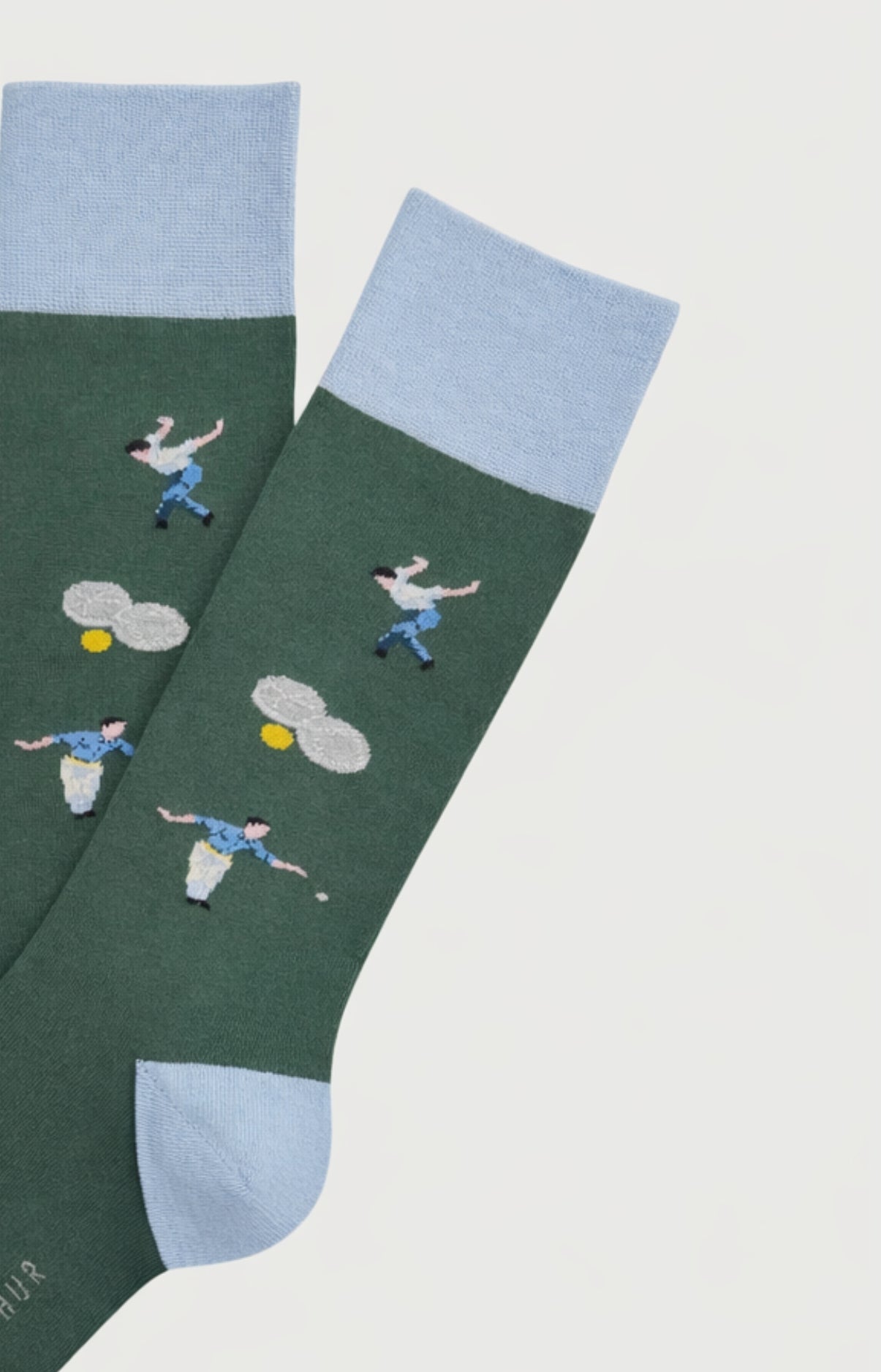 arthur-bob-p-tanque-chaussettes-coton-vert-40-46 image 2