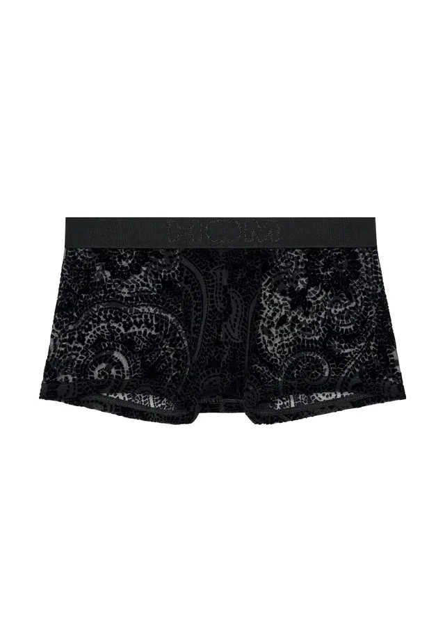 hom-rhapsody-trunk-homme-noir-velours-tulle-stretch image 1