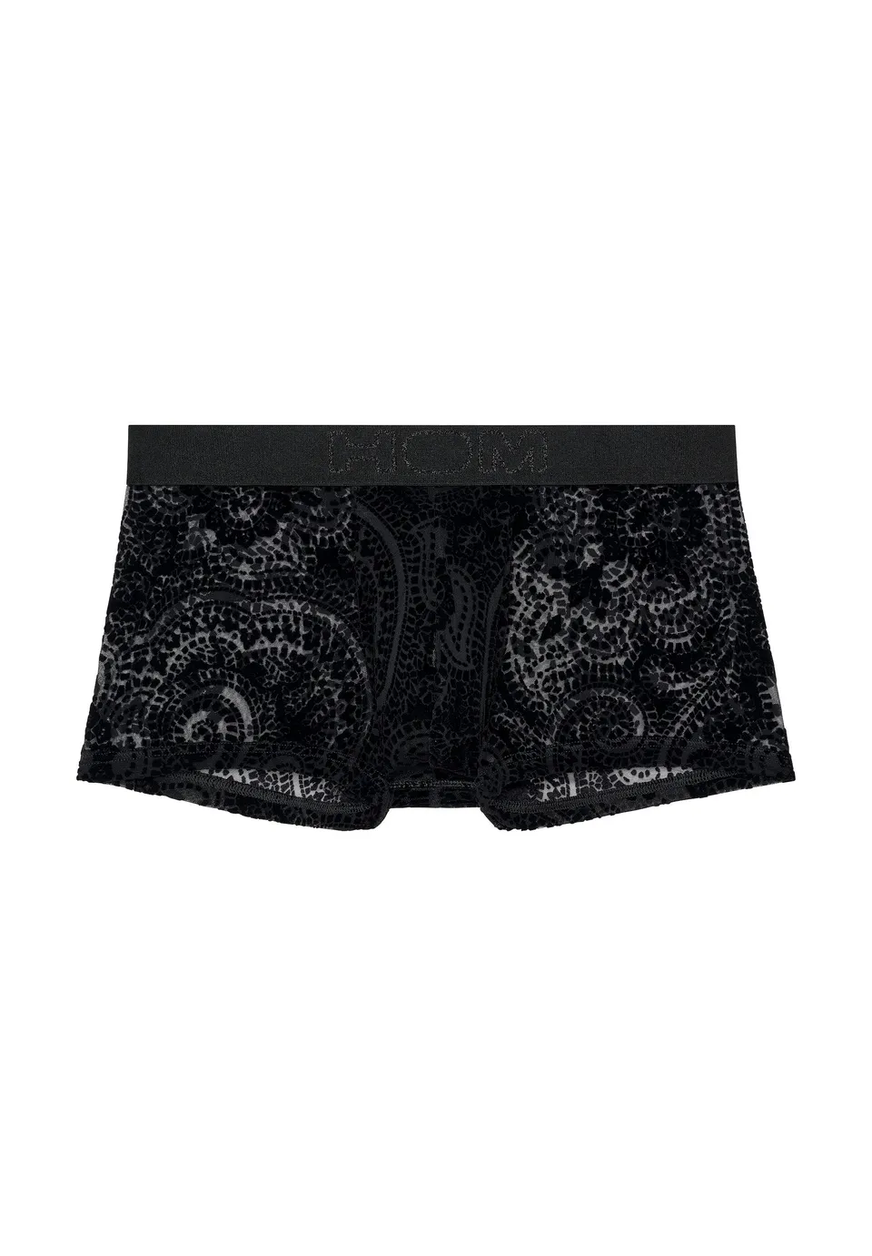 hom-rhapsody-trunk-homme-noir-velours-tulle-stretch image 1