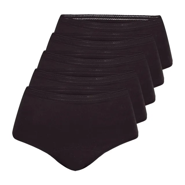 athena-dailyz-lot-5-slips-menstruels-taille-haute-s-noir image 1