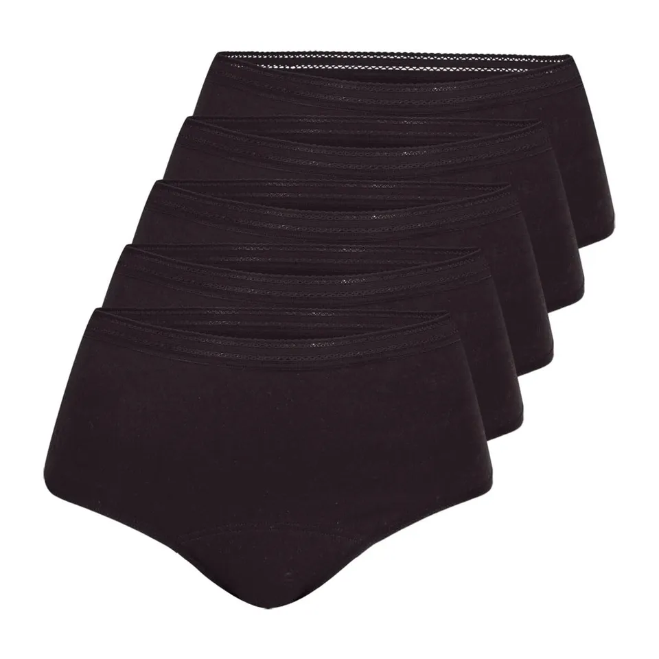 athena-dailyz-lot-5-slips-menstruels-taille-haute-s-noir image 1