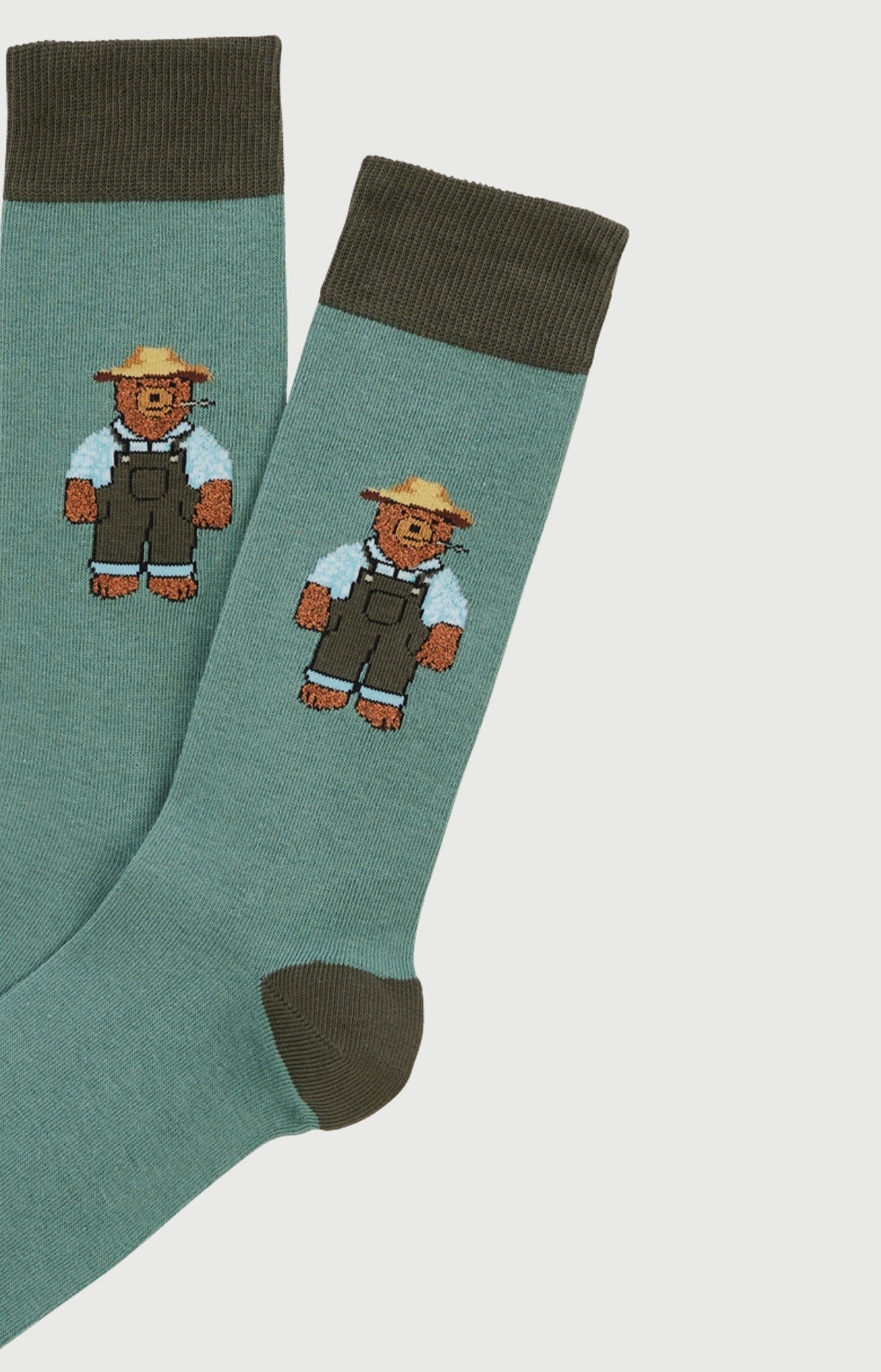 arthur-bob-pr-r-ver-chaussettes-homme-kaki-coton image 2