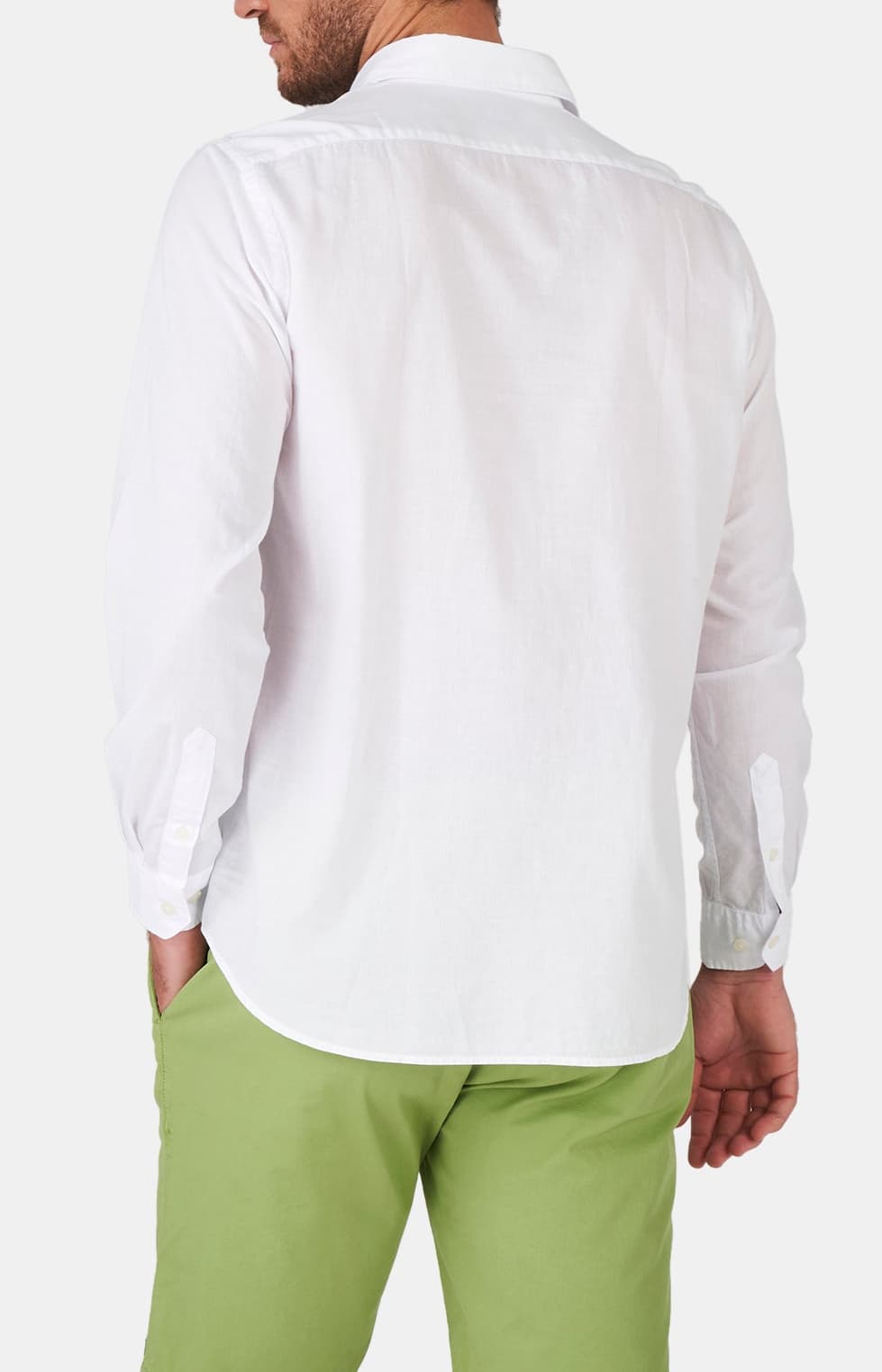 arthur-voile-chemise-homme-blanc-manches-longues image 6