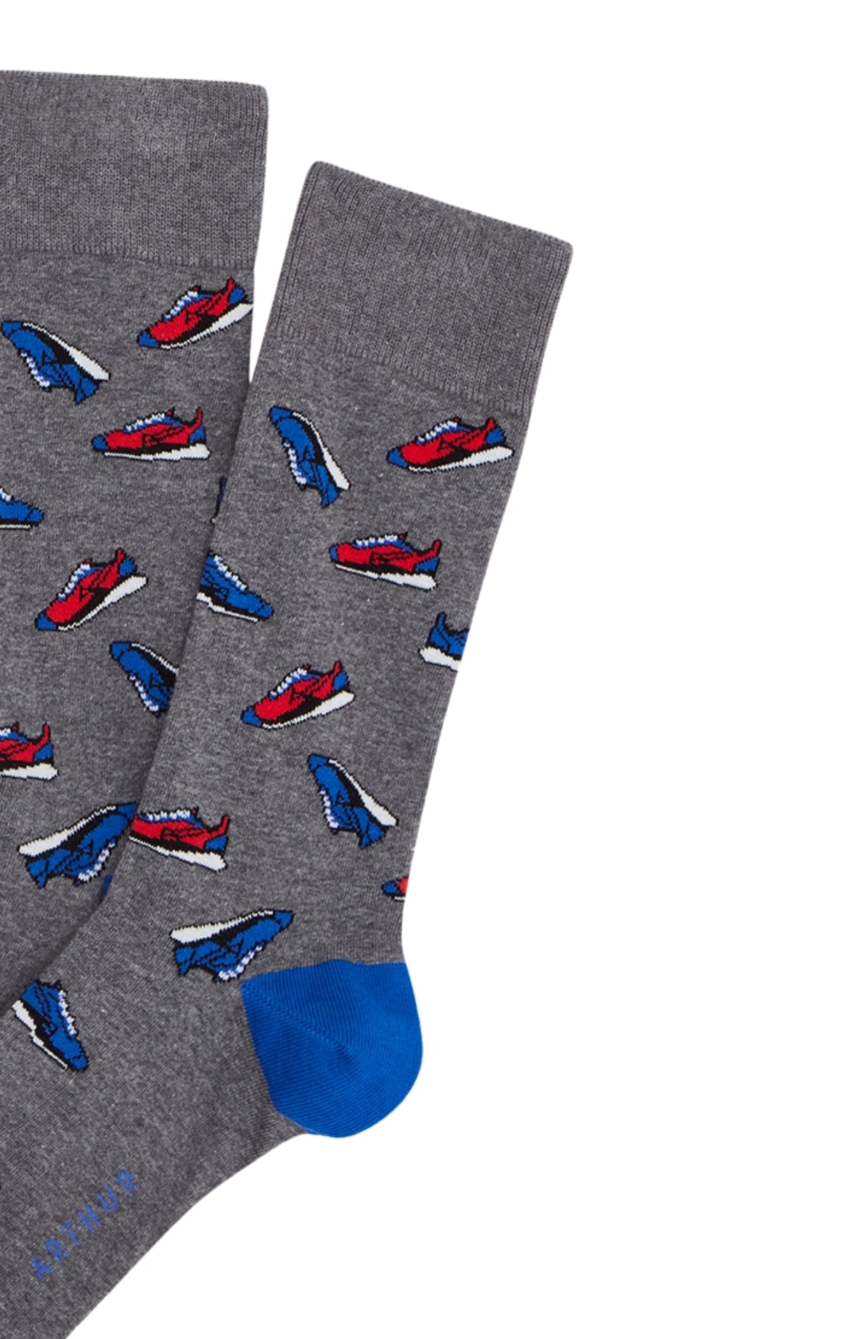 arthur-bob-sneakers-gris-chaussettes-coton-gris-40-46 image 2