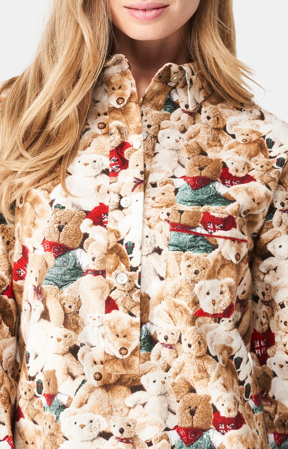 arthur-bob-chemise-de-nuit-pilou-brun-teddy-brun image 2