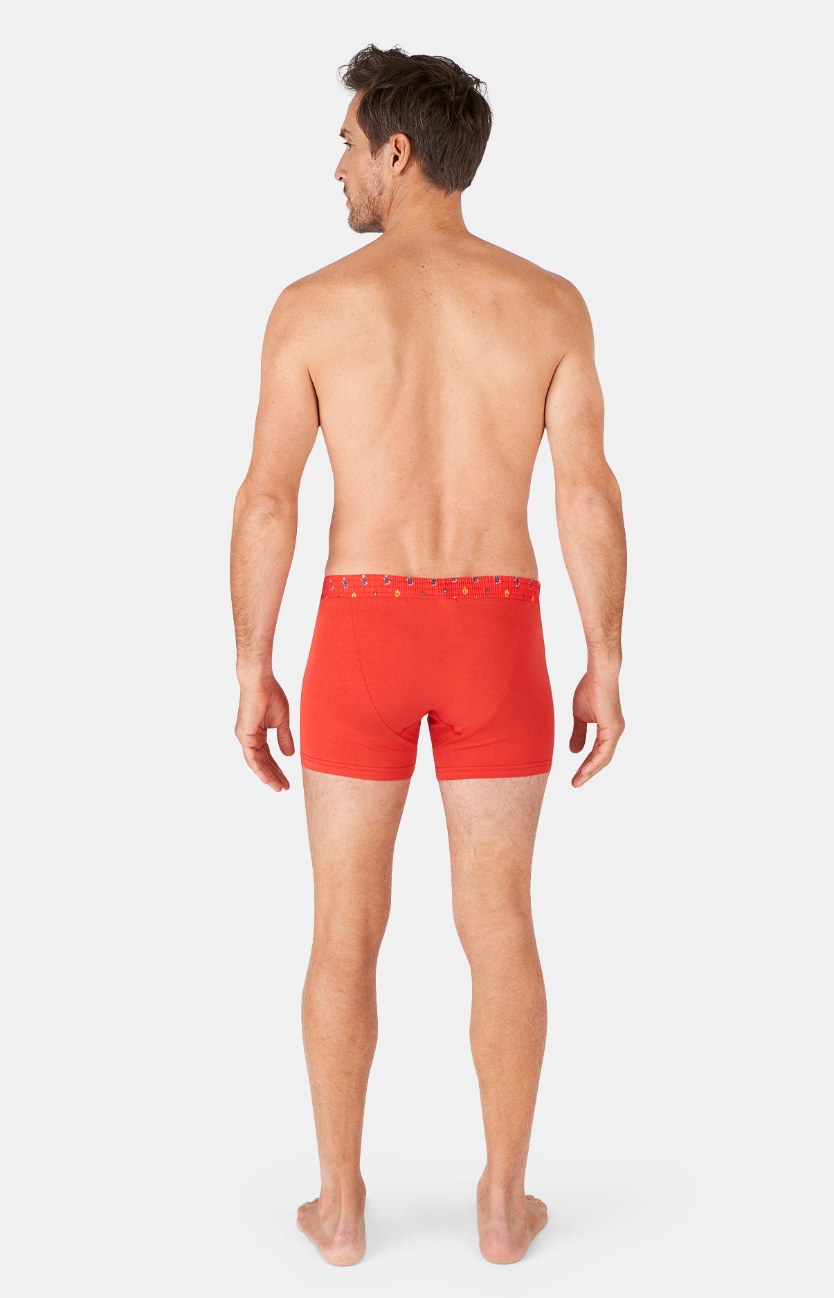 arthur-bob-boxer-club-rouge-coton-homme image 4