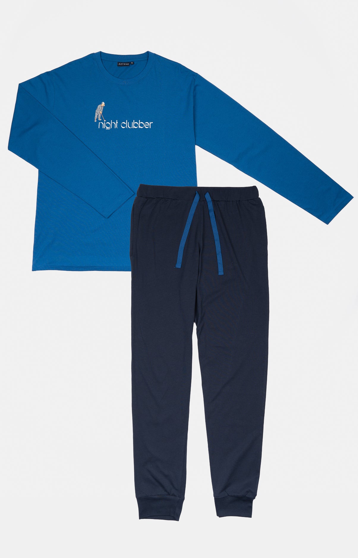 arthur-bob-night-clubber-pyjama-homme-noir-coton image 3
