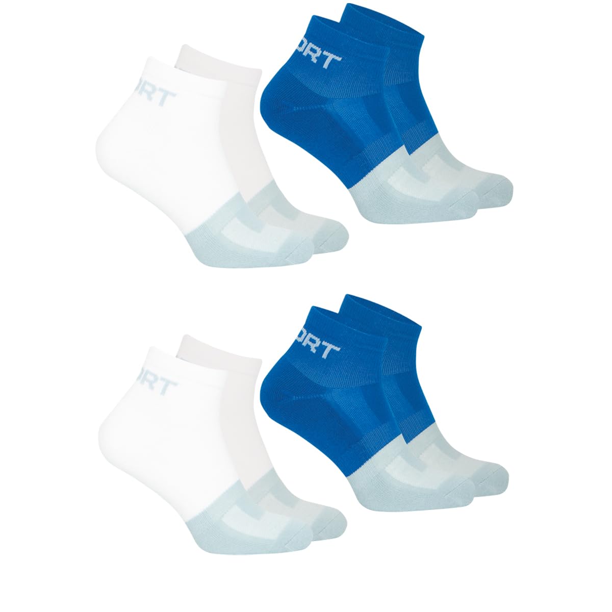 athena-fresh-quarter-lot-4-chaussettes-homme-39-42-blanc image 2