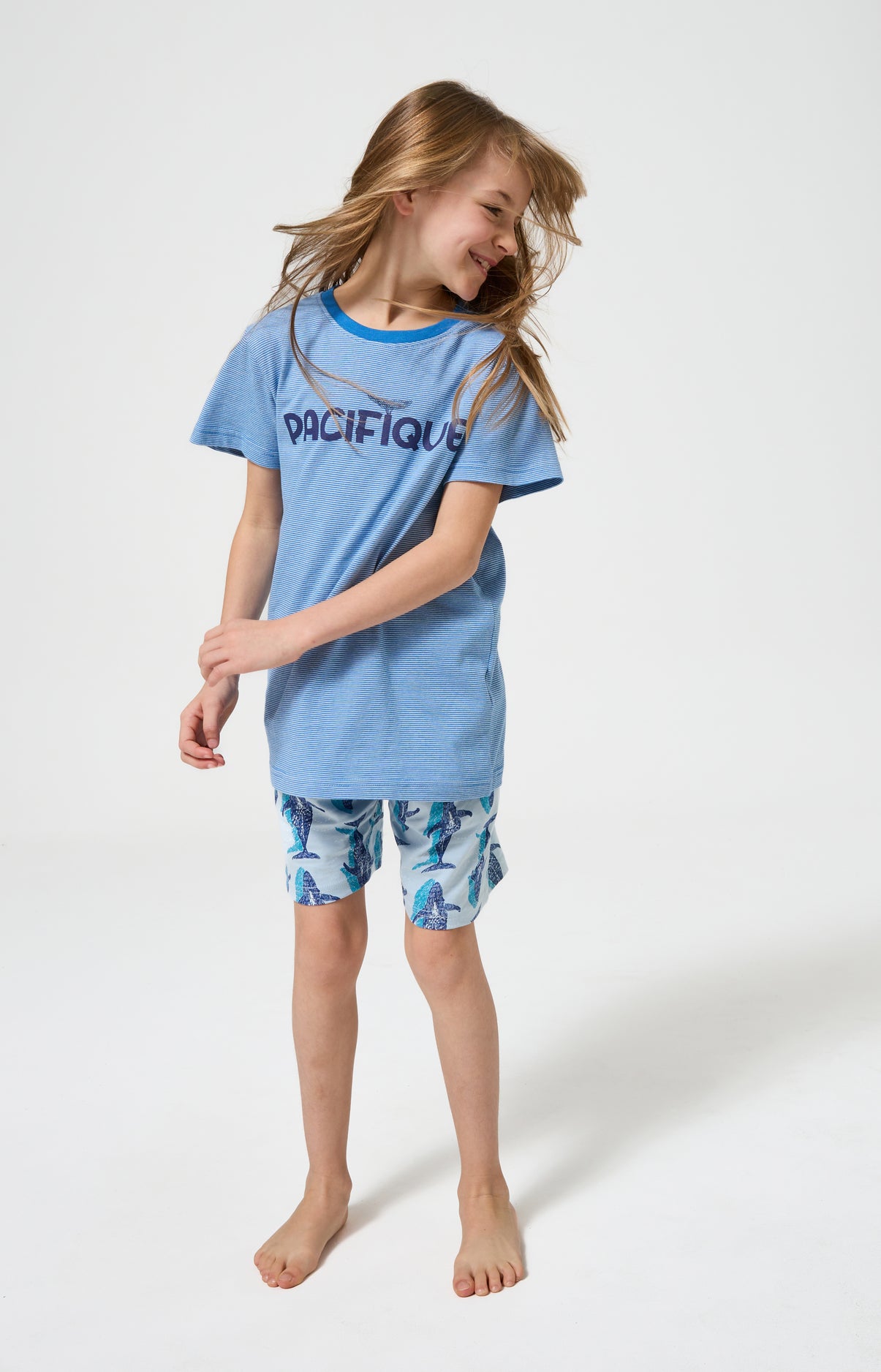 arthur-bob-pyjashort-pacifique-bleu-coton-bio-enfant image 5