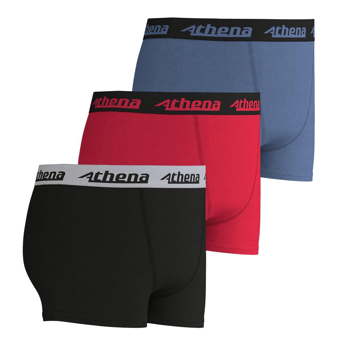 athena-ecopack-boxer-gar-on-coton-stretch-lot-3-12-ans image 2