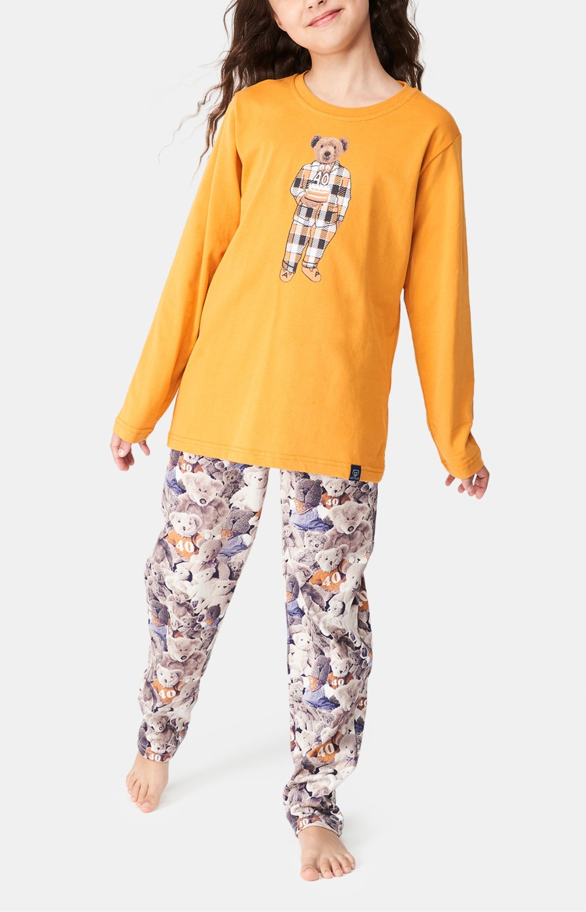 arthur-bob-happy-40-pyjama-enfant-coton-noisette image 4