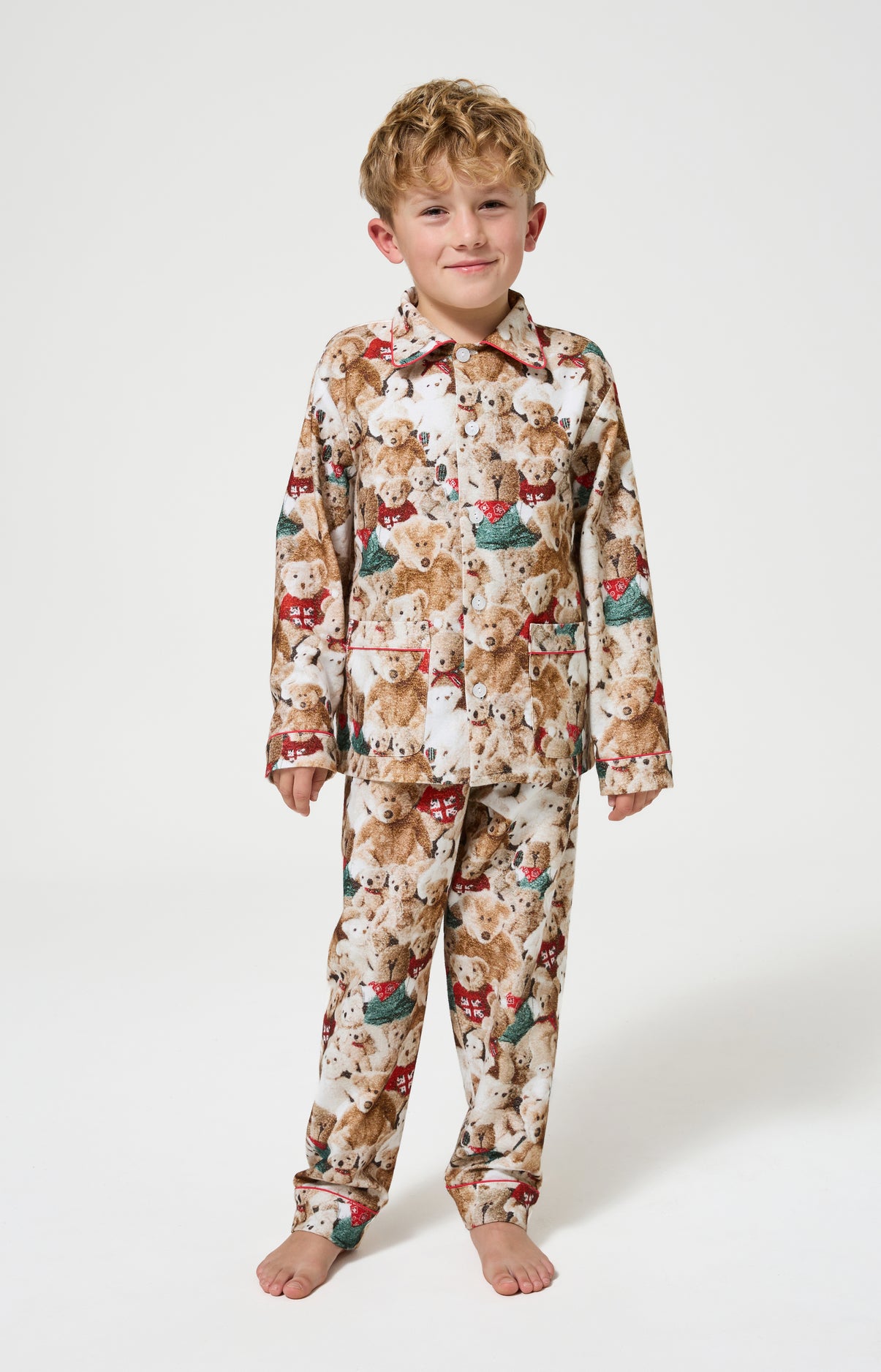 arthur-petit-teddy-pyjama-enfant-pilou-brun-chaud image 6