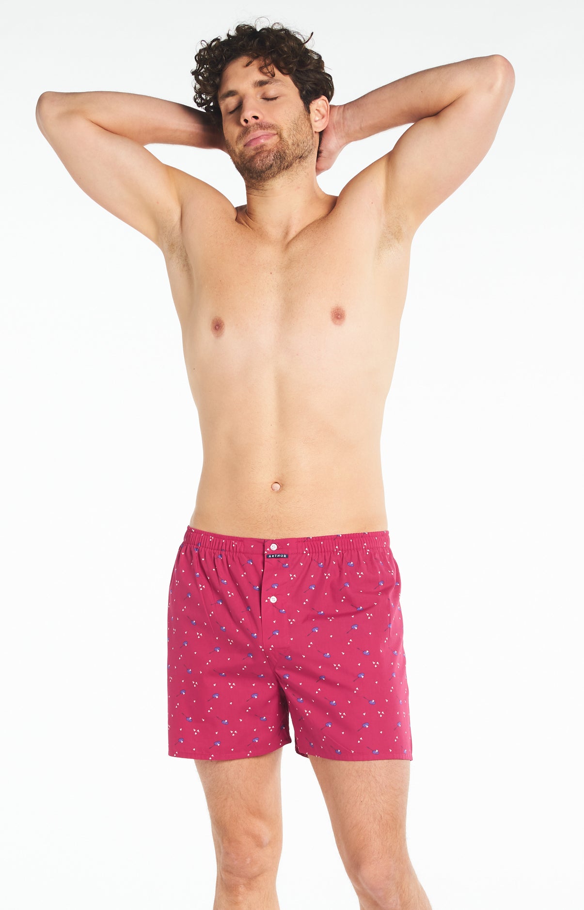 arthur-le-club-cale-on-badminton-rouge-s-xxl-coton-bio image 1