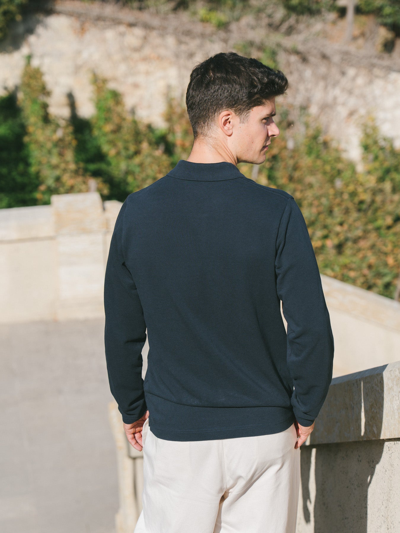 p-trone-polo-manches-longues-bleu-marine-taille-m image 7