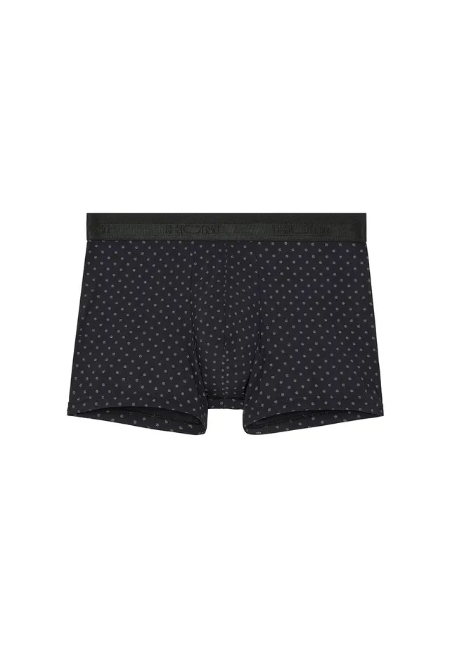 hom-max-boxer-brief-homme-black-print-microfibre-l-gant image 1