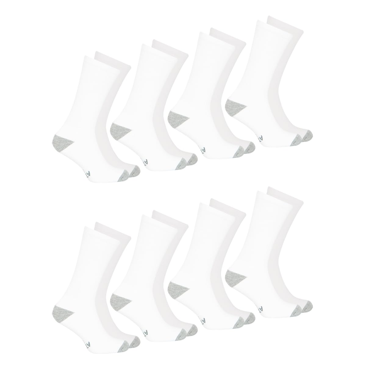 athena-ecopack-lot-8-chaussettes-homme-39-42-blanc-gris image 2