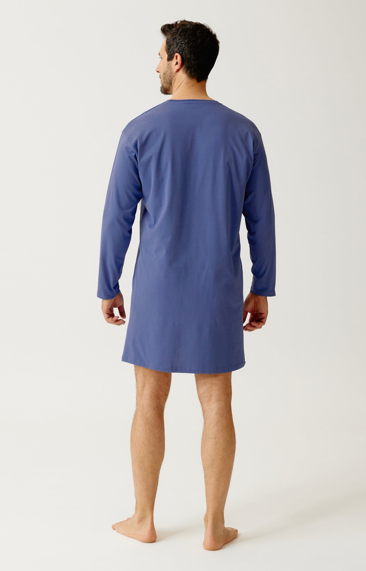 arthur-bob-a-bear-road-chemise-de-nuit-homme-bleu-coton image 5
