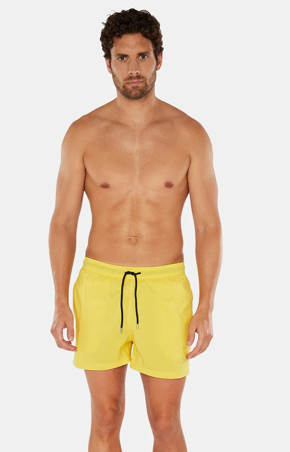 arthur-bob-short-de-bain-jaune-polyester-recycl image 1
