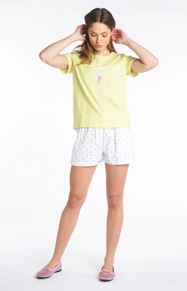 arthur-bob-pyjashort-icecream-pyjama-short-femme-blanc-coton-bio image 1