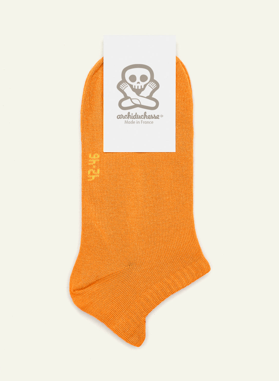 archiduchesse-socquette-orange-mandarine-socquettes-coton image 5
