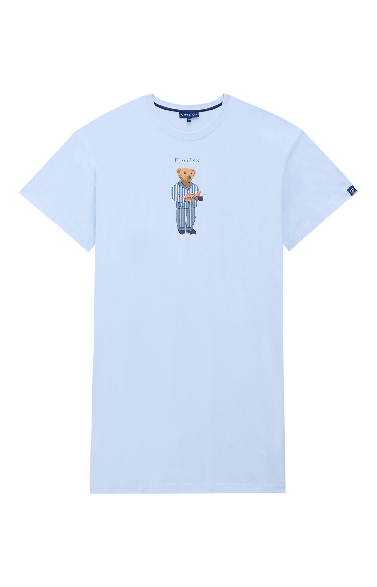 arthur-bob-esprit-livre-chemise-de-nuit-ciel-tu image 3