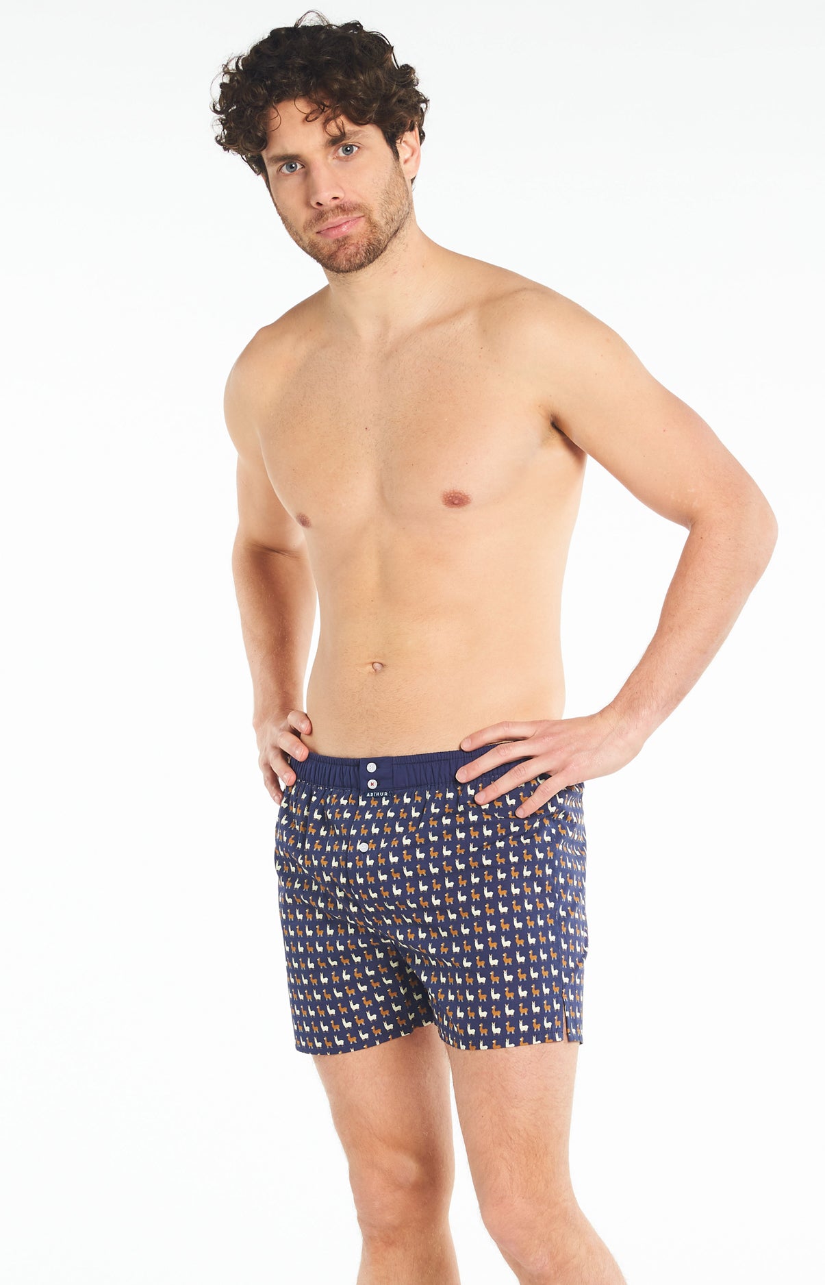 arthur-le-club-932-cale-on-marine-lama-coton-bio image 1
