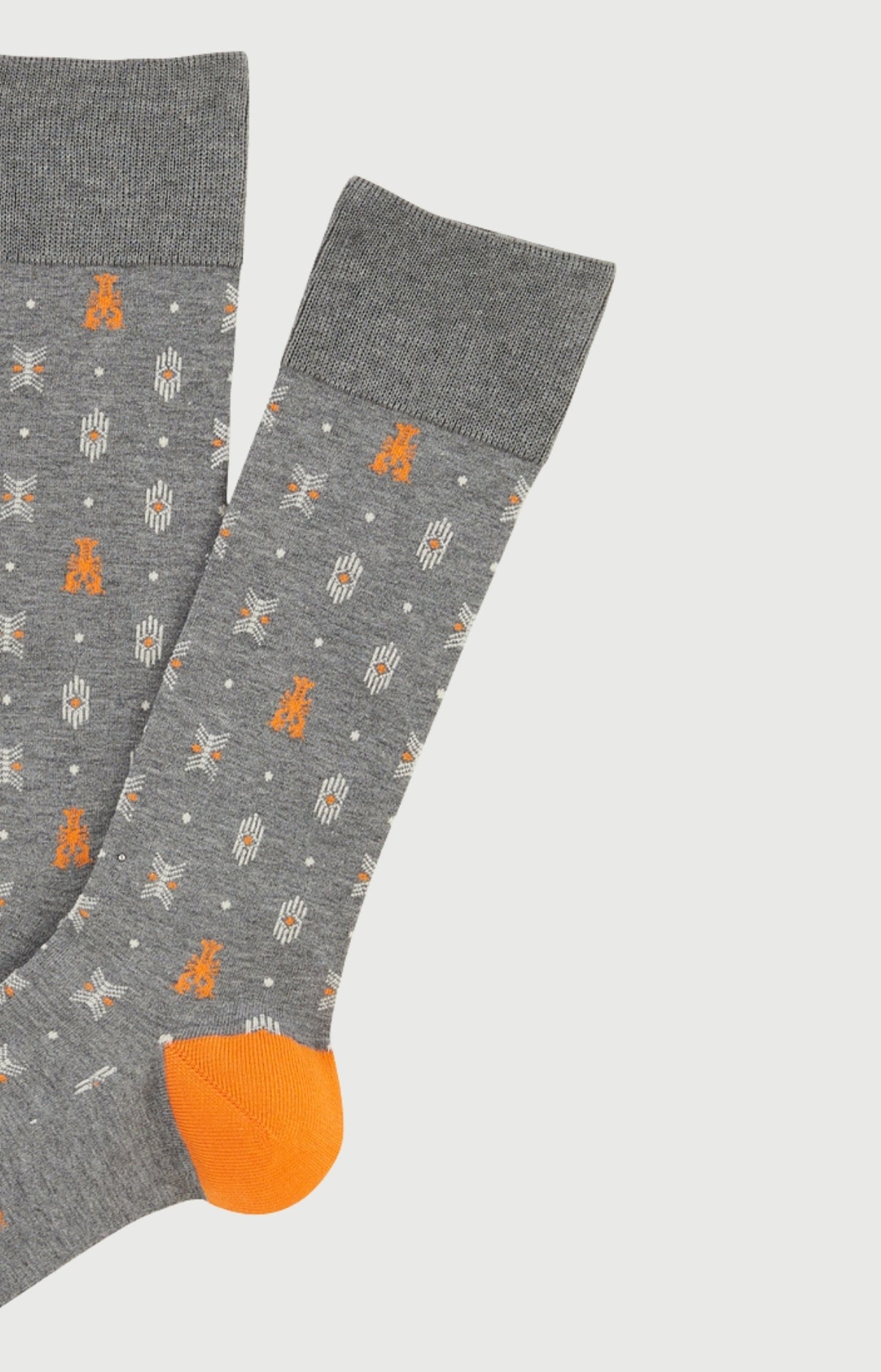 arthur-bob-pince-sans-rire-chaussettes-homme-gris-coton image 2