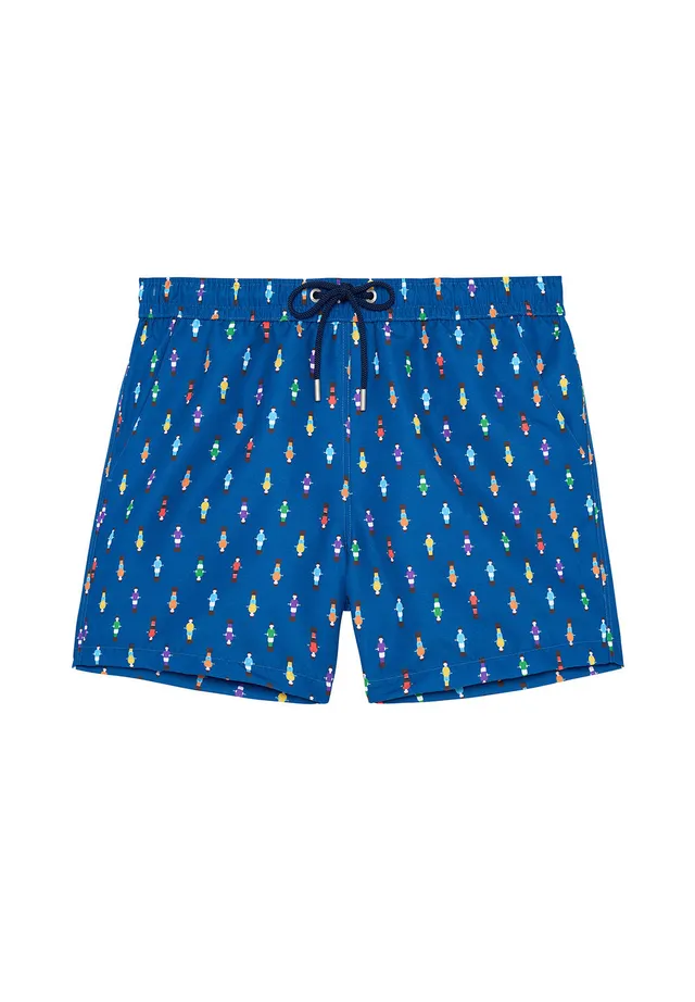 hom-h-fresh-calcio-short-de-bain-homme-bleu-marine-baby-foot image 1