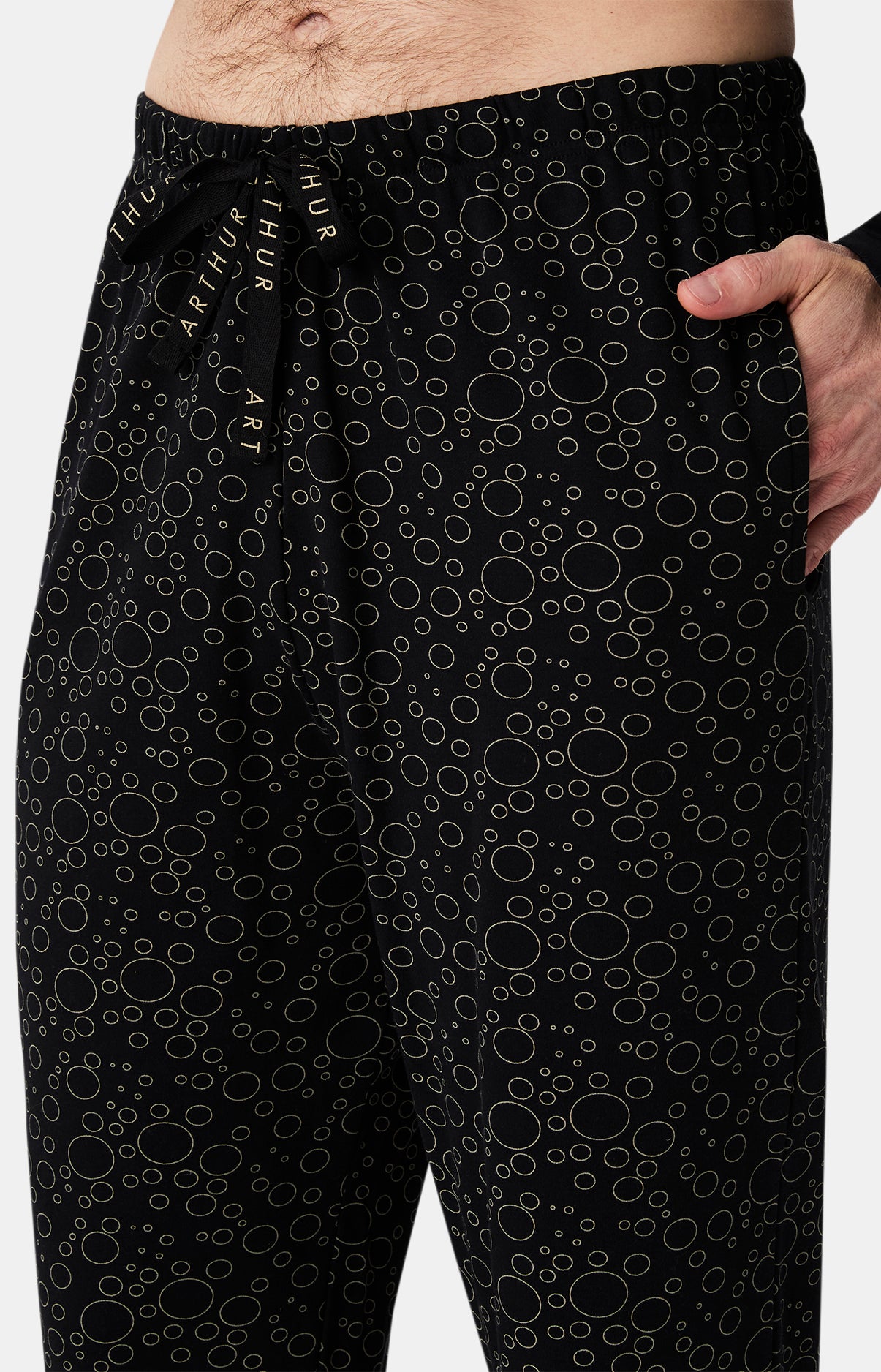 arthur-bob-noctambulles-pyjama-homme-coton-noir image 7