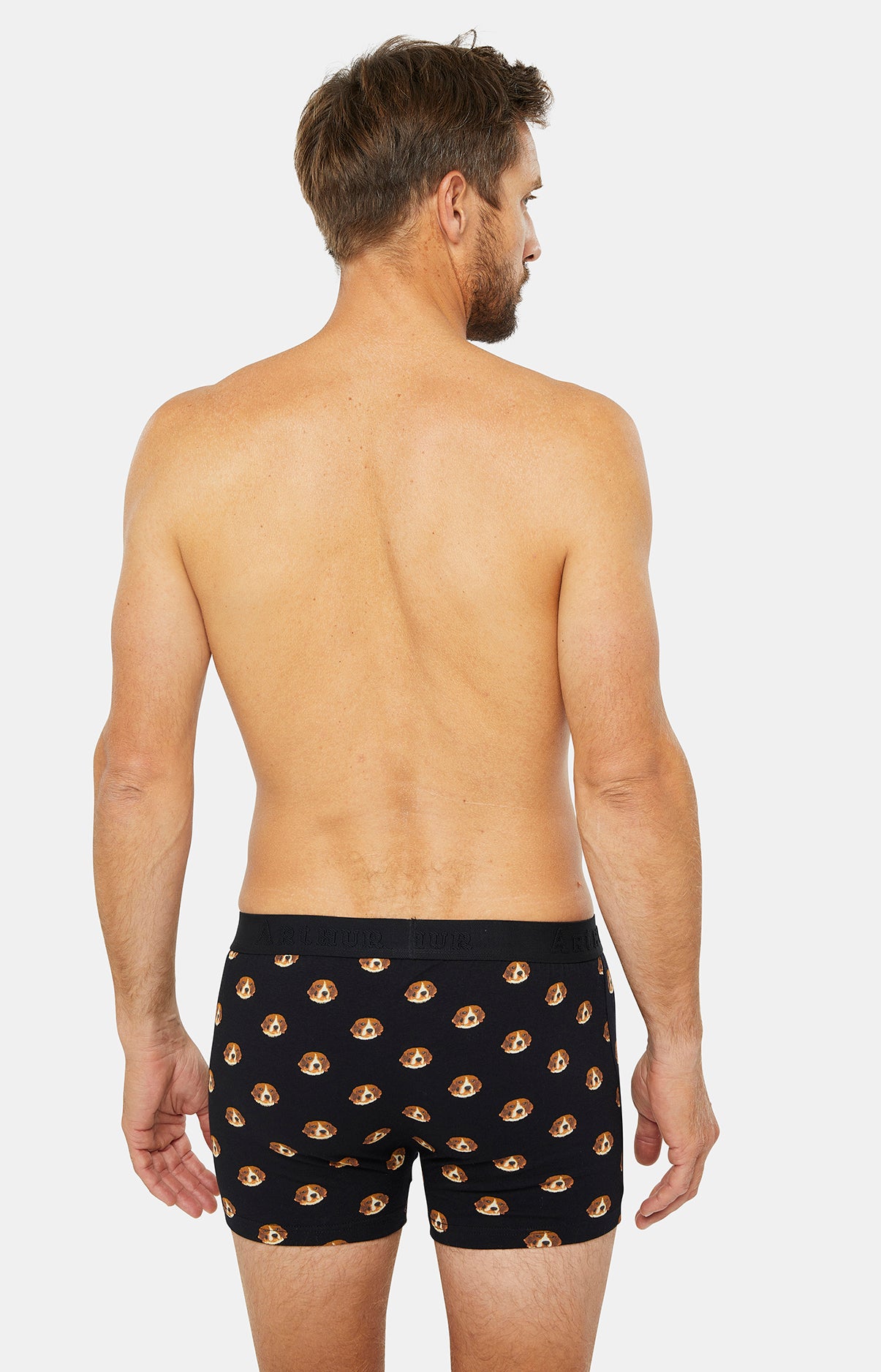 arthur-bob-beagle-boxer-homme-noir-coton image 5