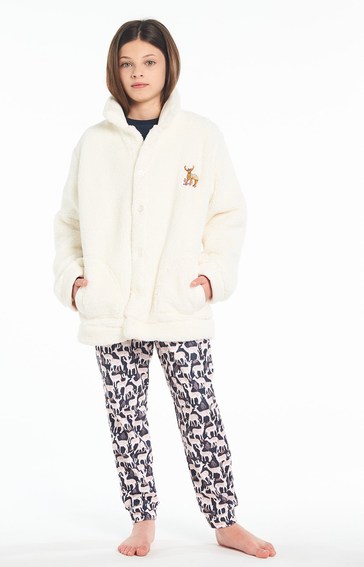 arthur-bob-veste-biche-gilet-fille-ivoire-10-12-chaud image 2