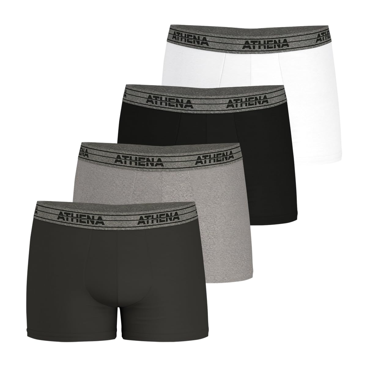 athena-ecopack-boxer-homme-m-lot-de-4-coton-stretch image 1
