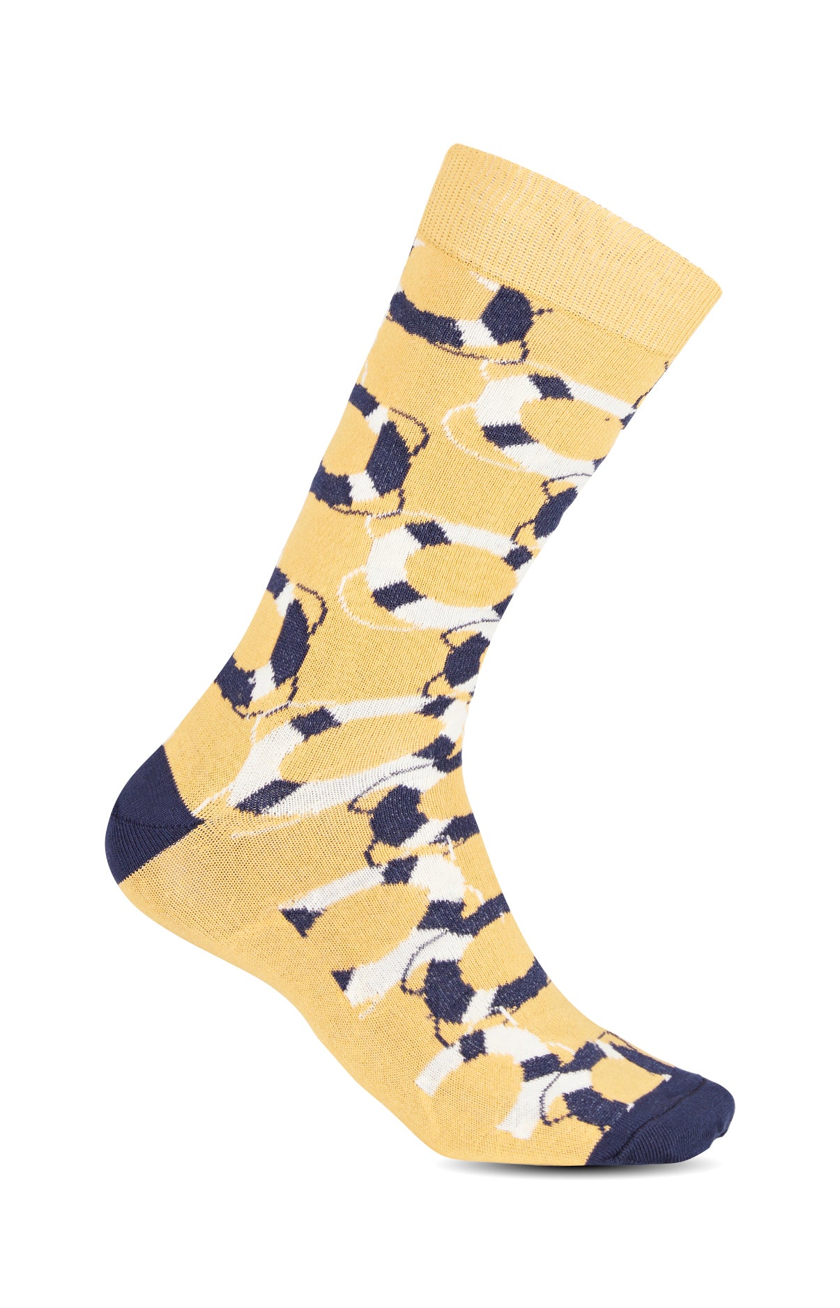 arthur-bob-bou-e-chaussettes-homme-coton-jaune image 1