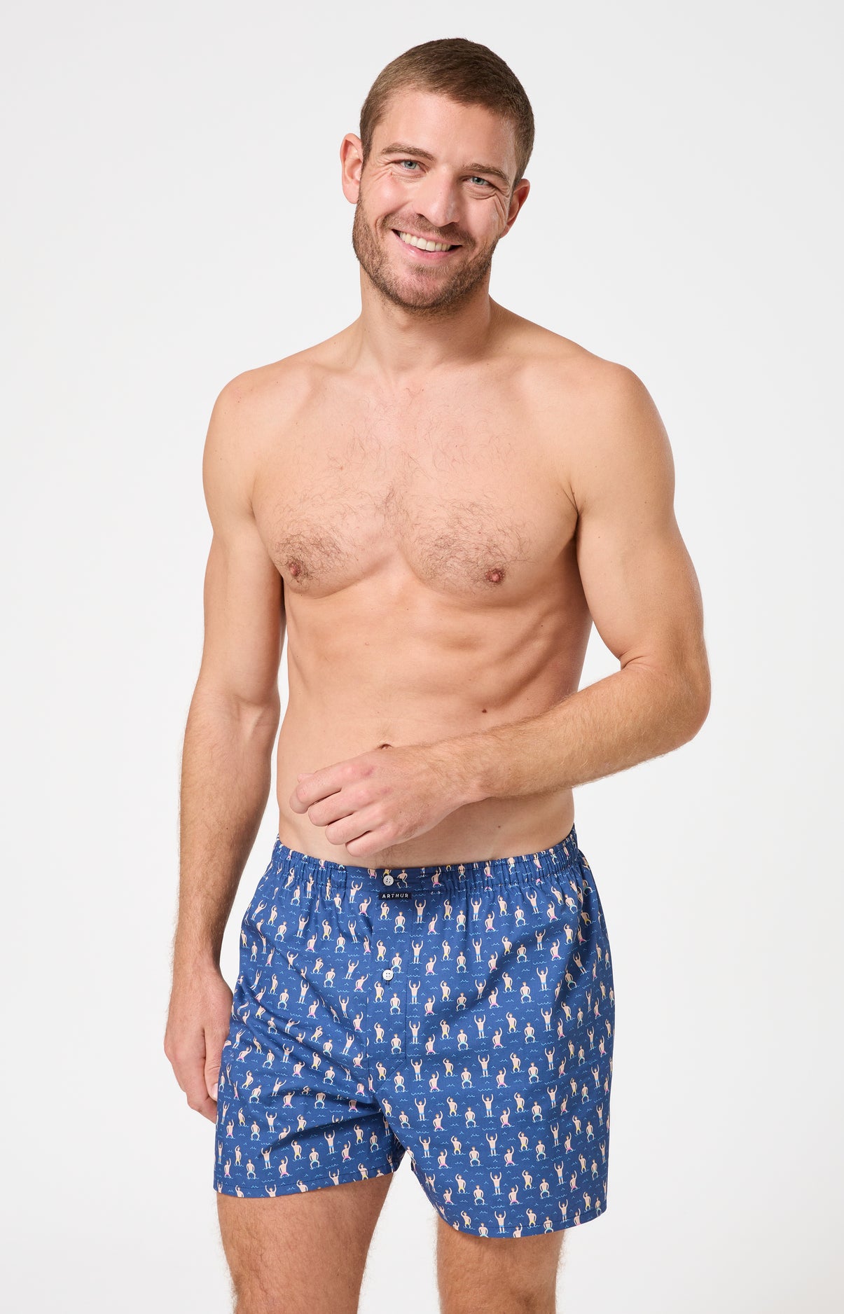 arthur-le-club-bain-de-minuit-cale-on-marine-coton-bio image 2