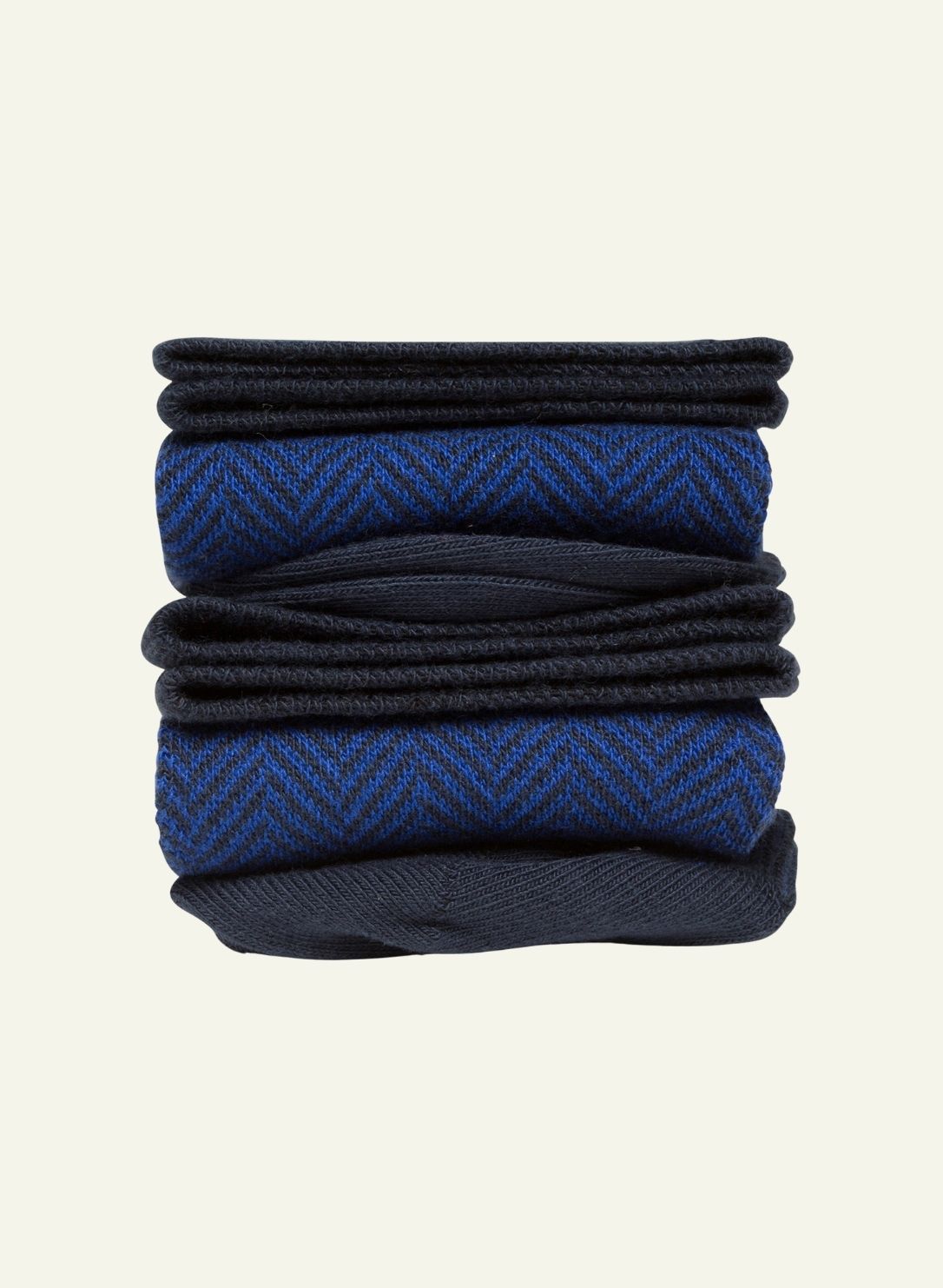archiduchesse-fantaisie-chevronn-e-bleue-chaussettes-coton image 1