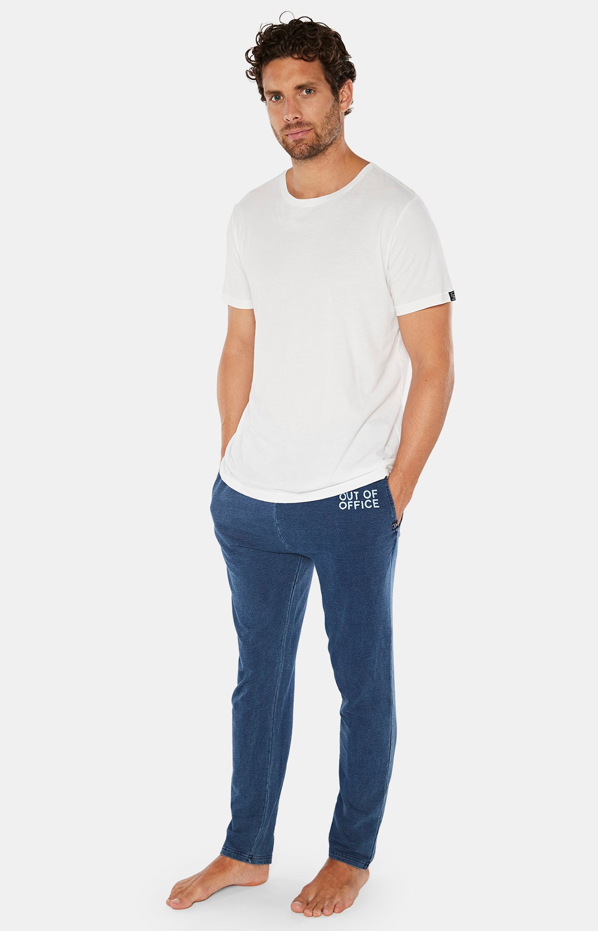 arthur-bob-tee-shirt-coton-pima-blanc-homme image 2