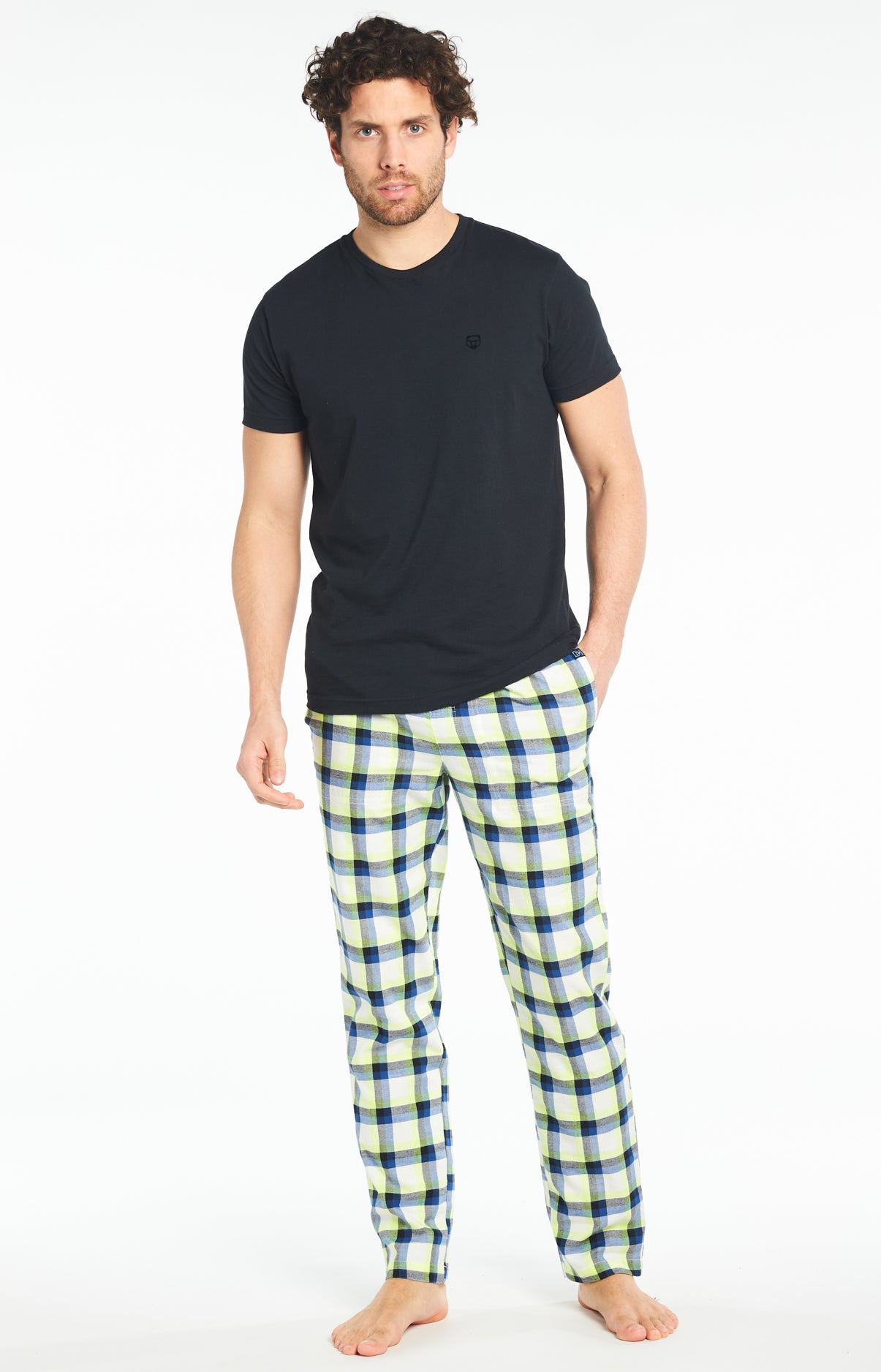 arthur-bob-uni-tee-shirt-homme-noir-coton-bio image 2