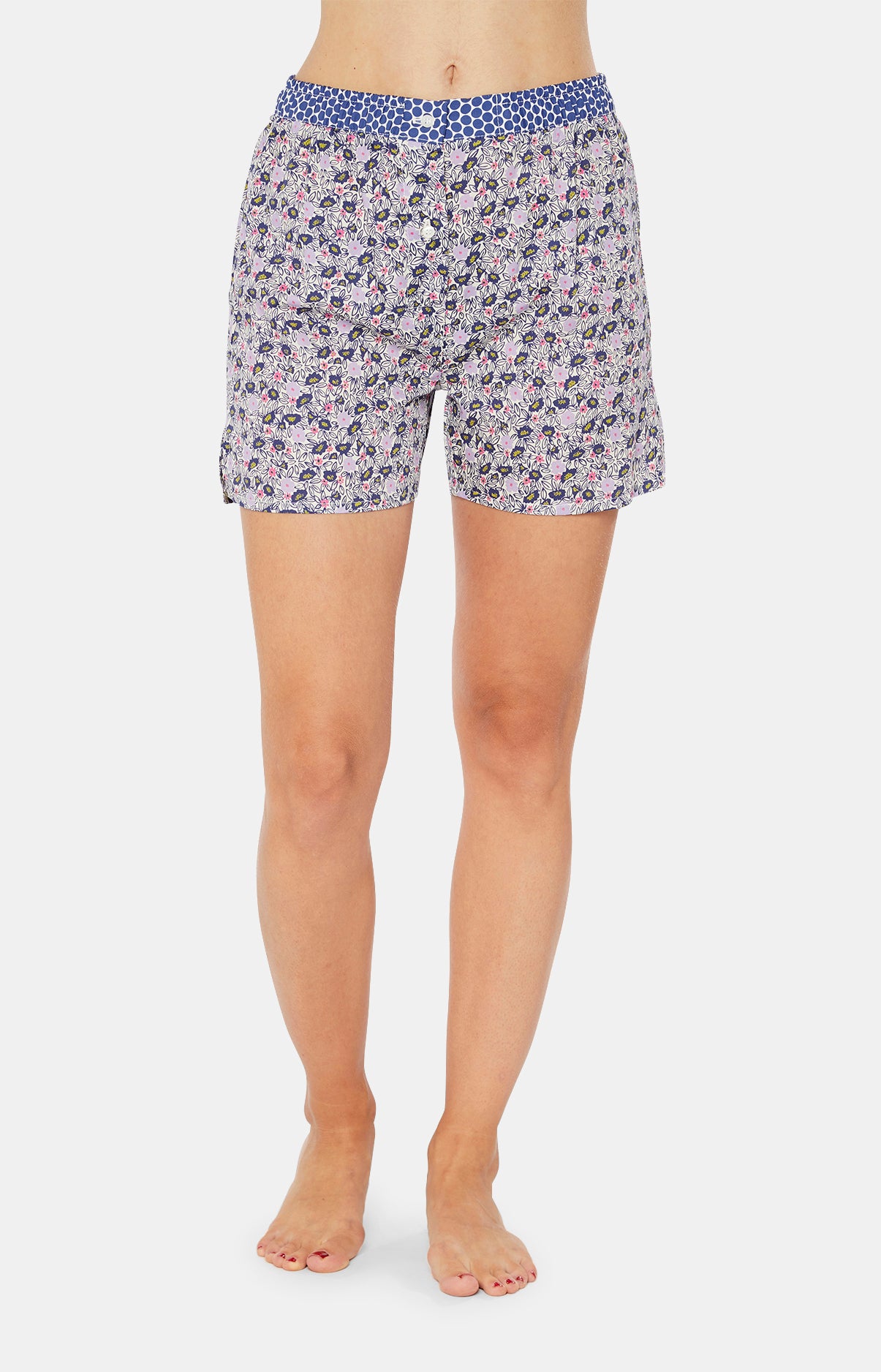 arthur-bob-short-fleur-multicolore-femme-coton image 4