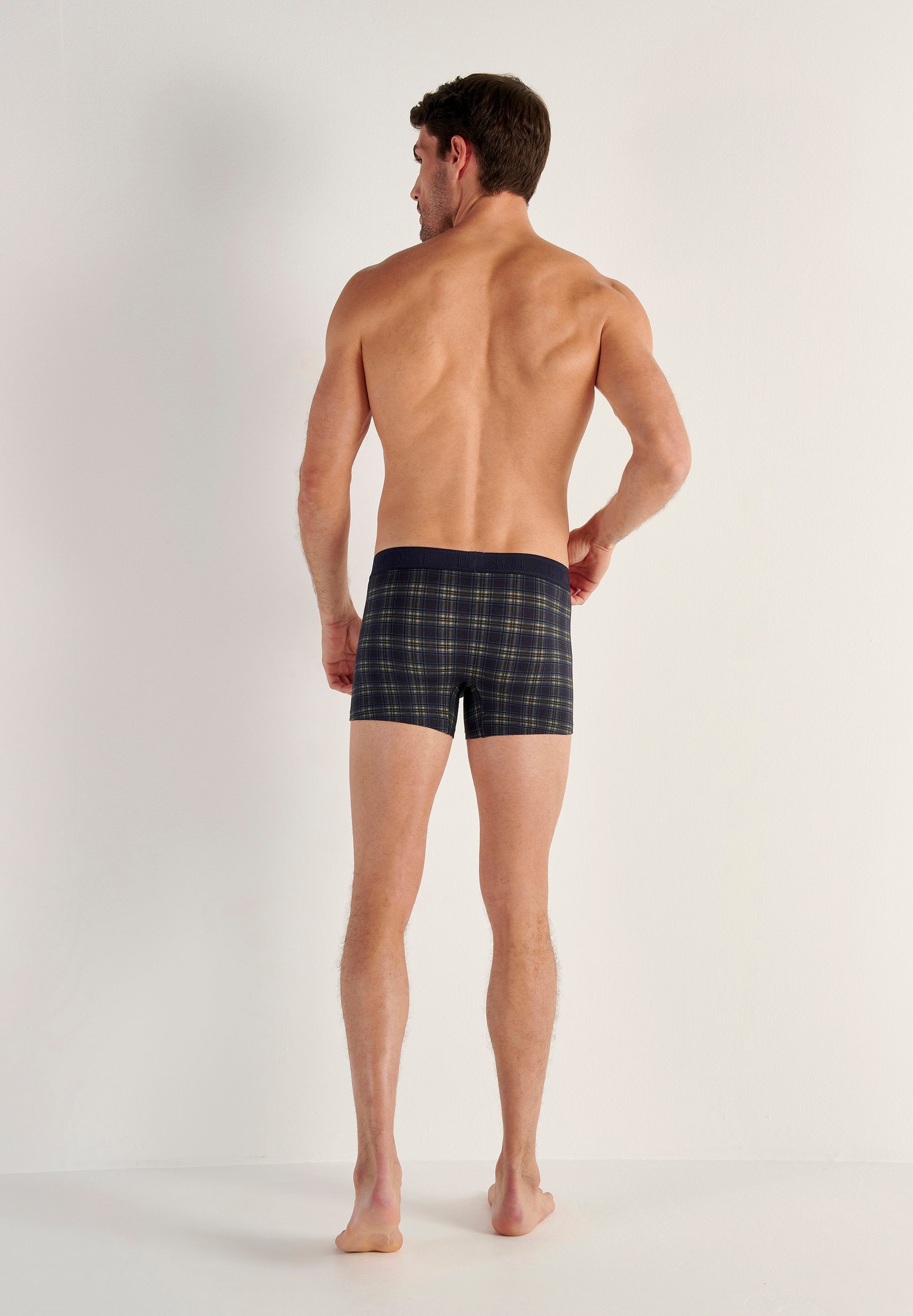 hom-funky-styles-sid-boxer-homme-navy-check-coton-modal image 6