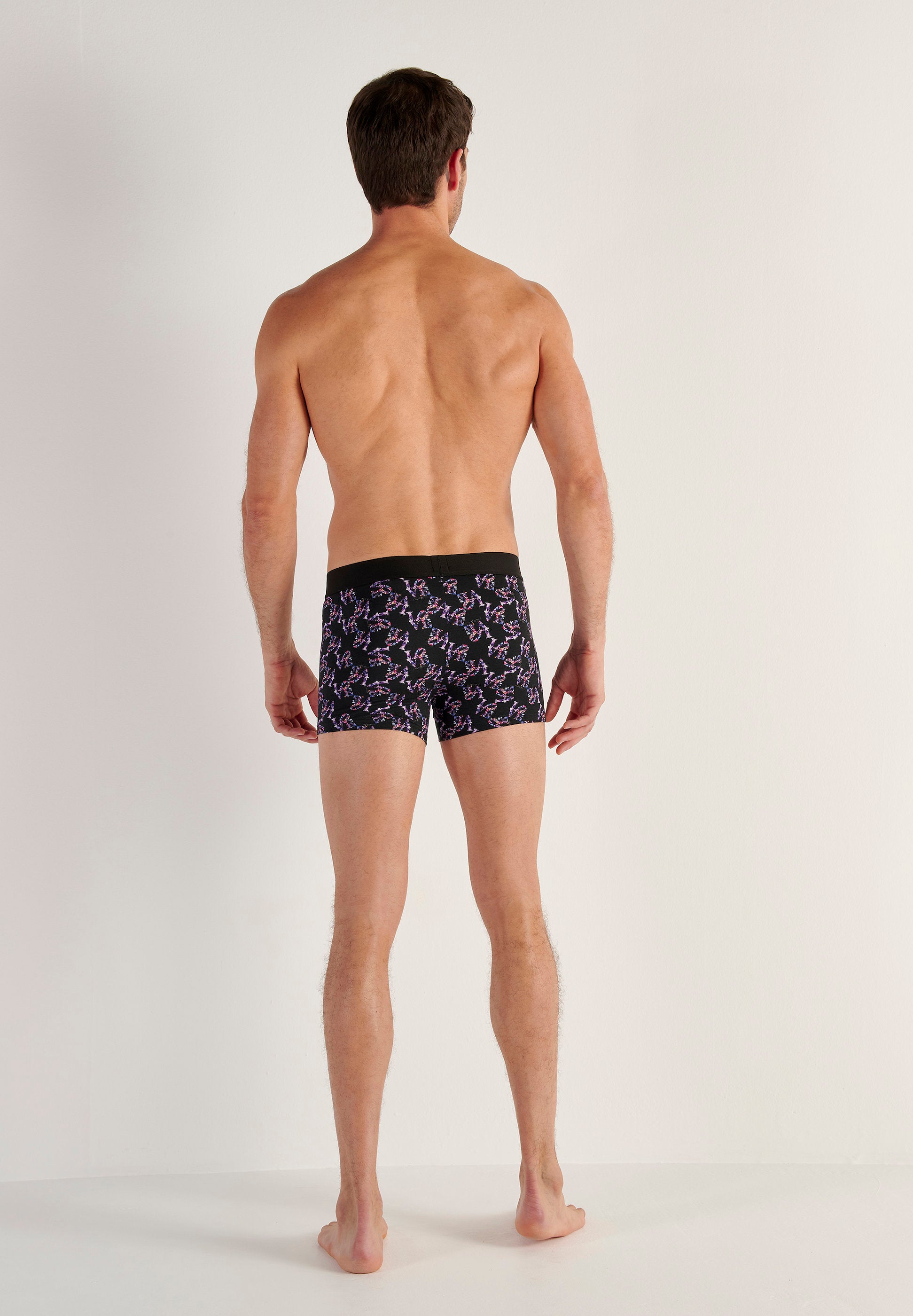 hom-pop-love-boxer-homme-noir-imprim-coton-modal image 7