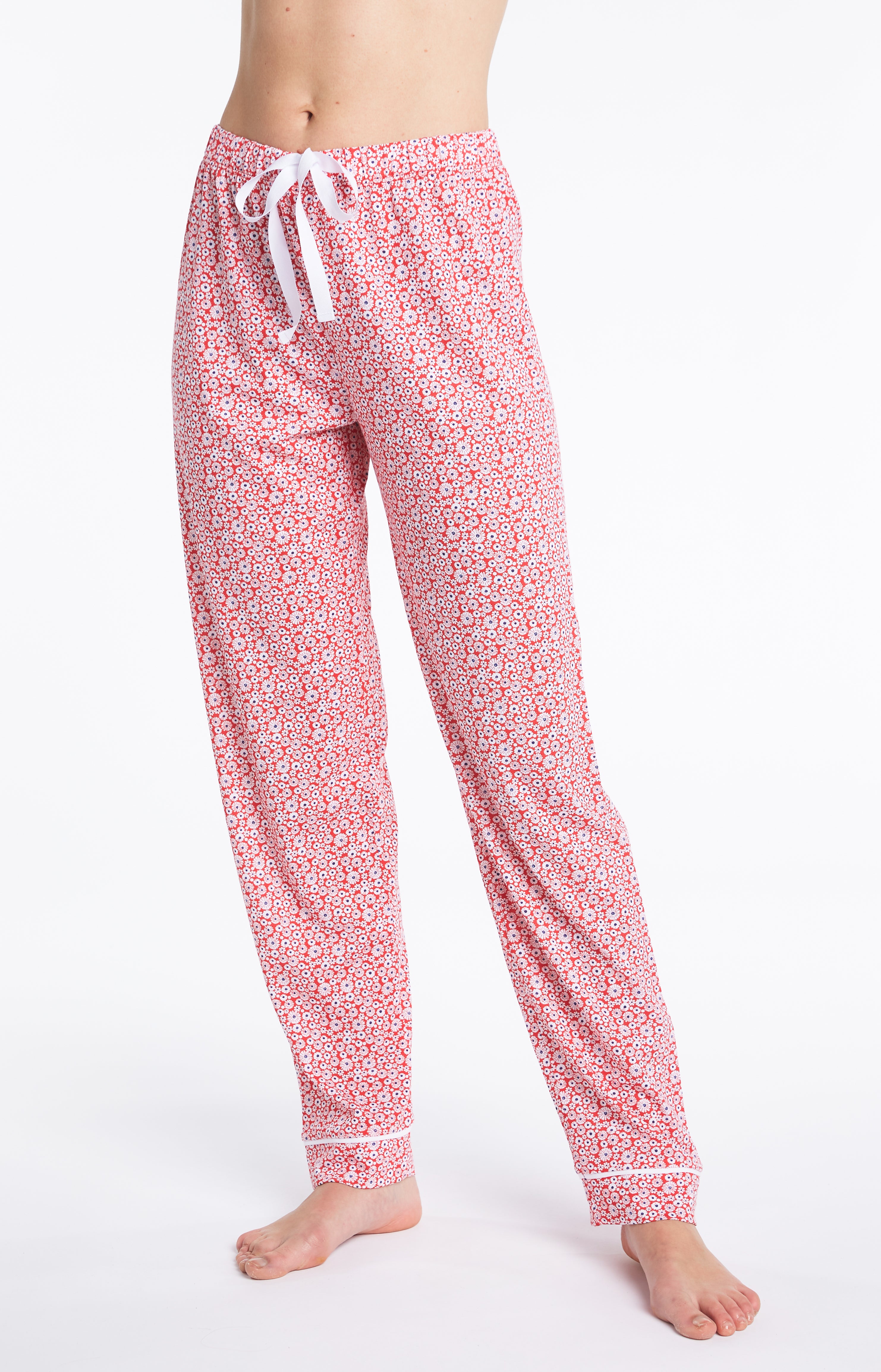 arthur-bob-marguerite-pyjama-femme-rouge-floral-coton image 5