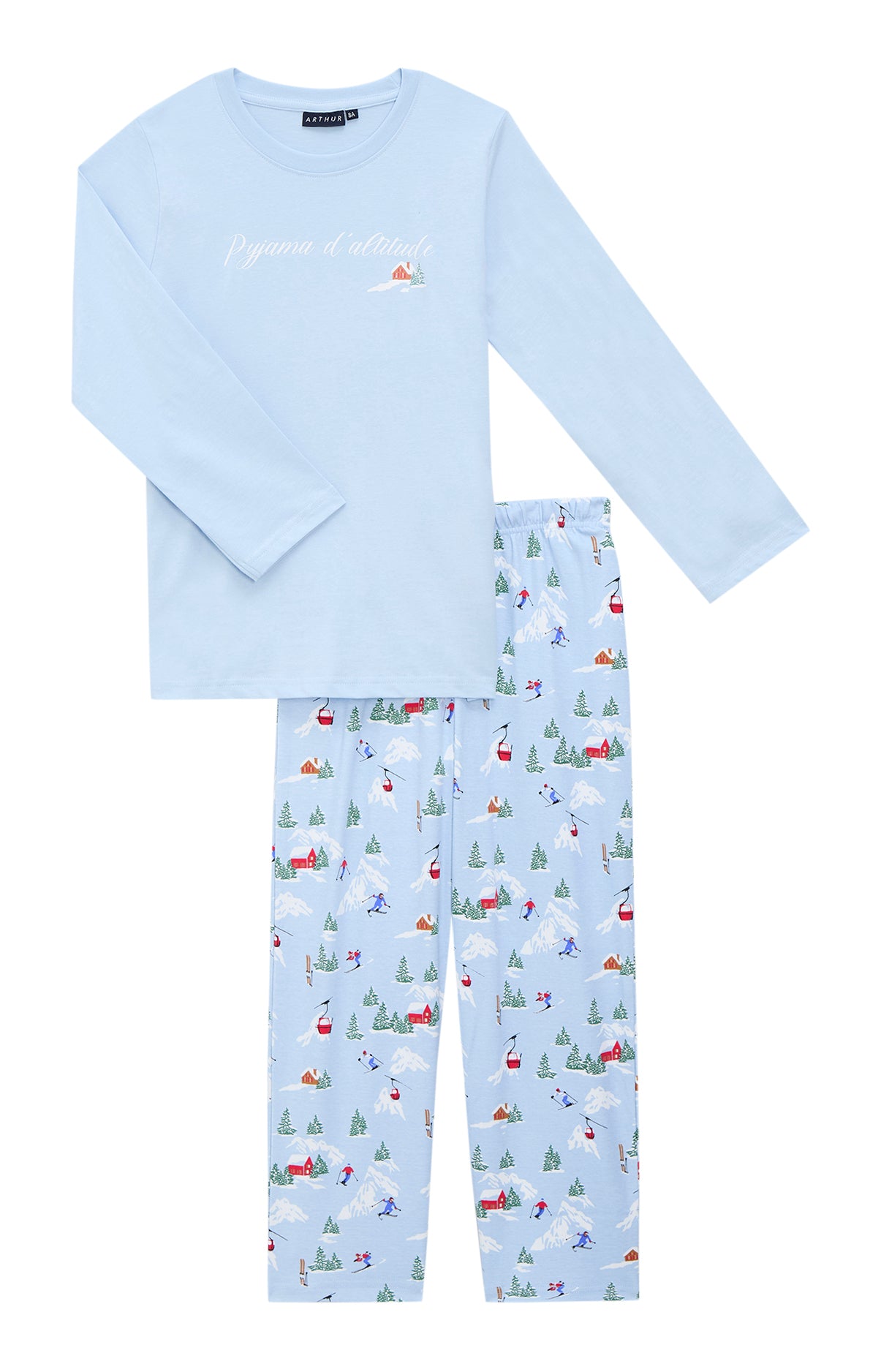 arthur-bob-no-l-en-altitude-pyjama-enfant-ciel-coton-pais image 3