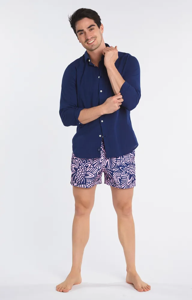 arthur-bob-chemise-unie-marine-homme-coton-m image 1