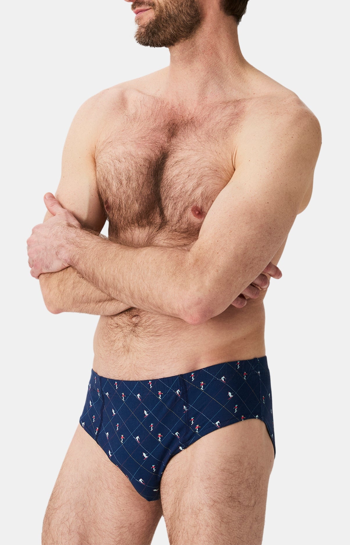 arthur-le-club-slip-coton-ski-marine-homme image 4