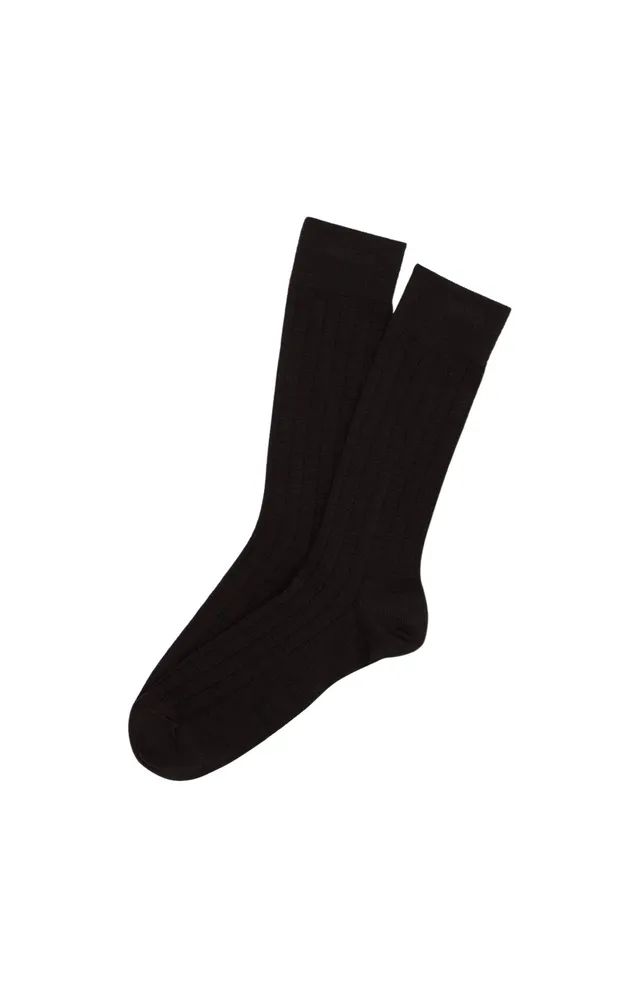 arthur-bob-chaussettes-old-teddy-chocolat-40-46-laine-coton image 1