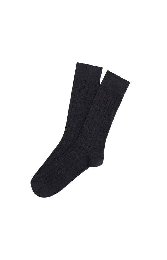 arthur-bob-ardoise-chaussettes-homme-anthracite-laine image 1