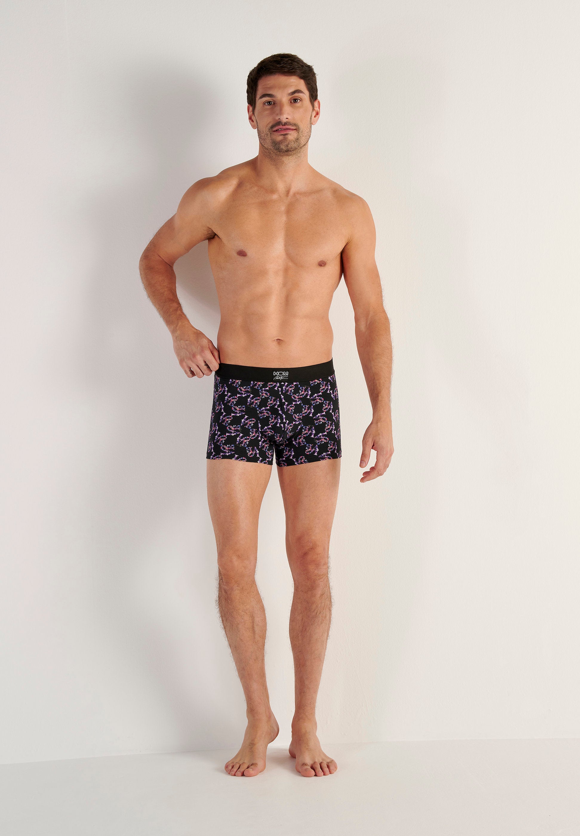 hom-pop-love-boxer-homme-noir-imprim-coton-modal image 4