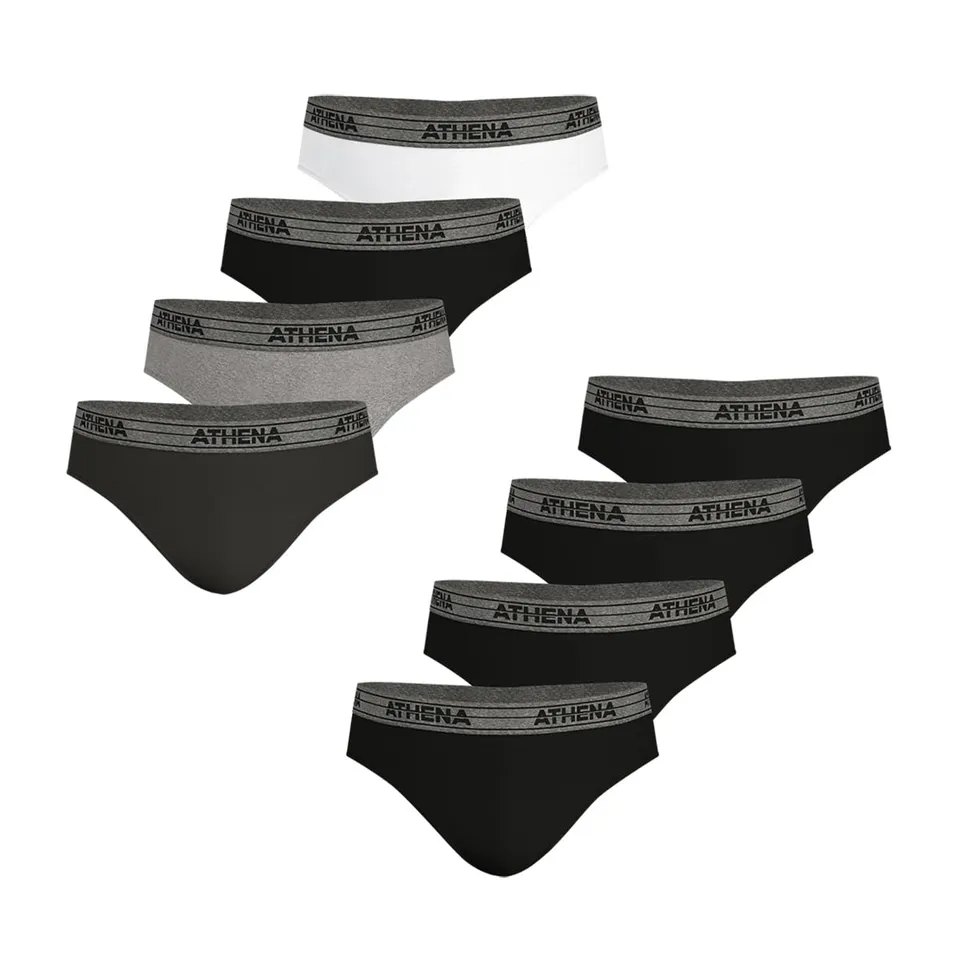 athena-ecopack-lot-de-8-slips-homme-coton-xxl image 1